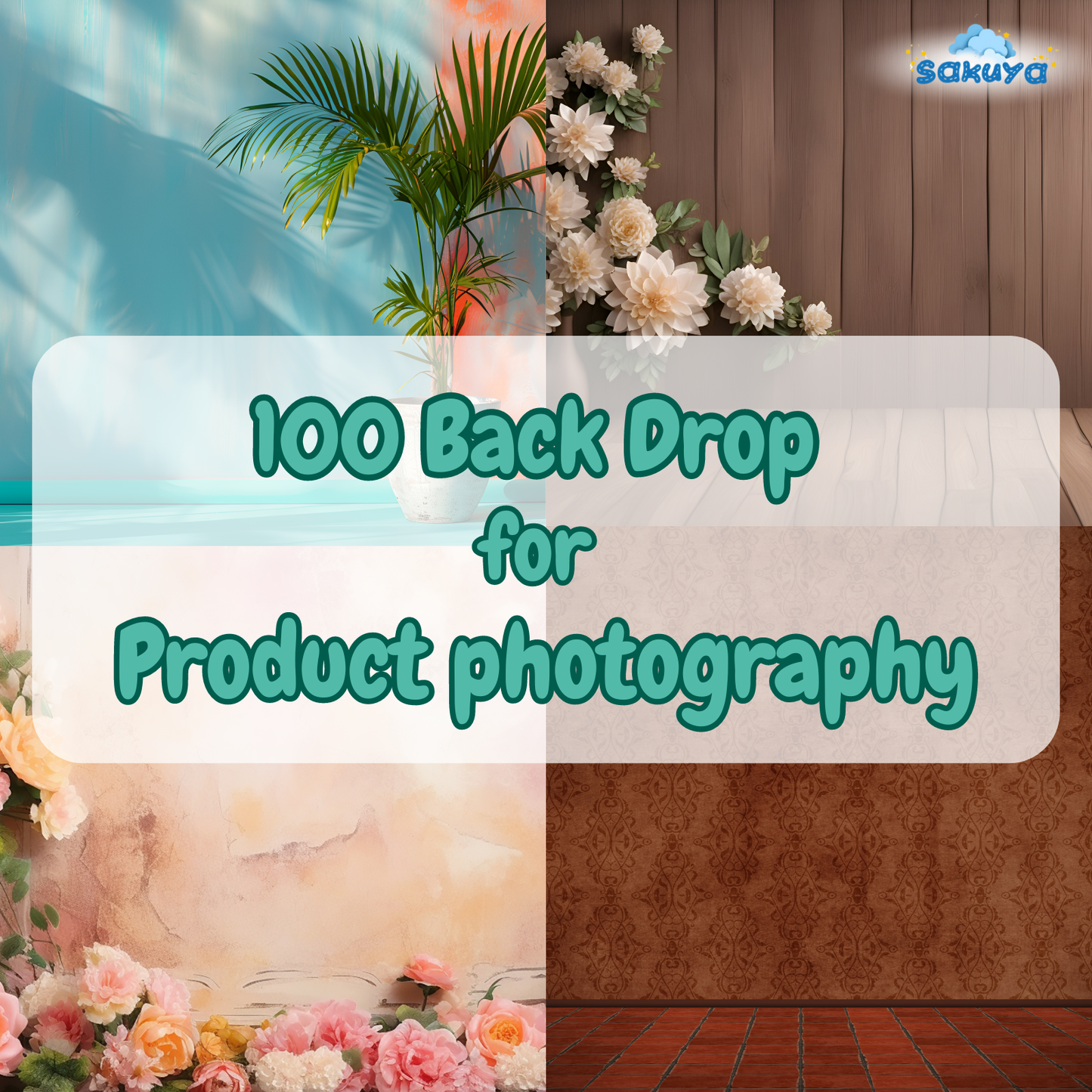 Sakuya 100 Backdrop Bundle – High-Resolution Transparent PNGs | Printable Photography Backgrounds - Sakuya