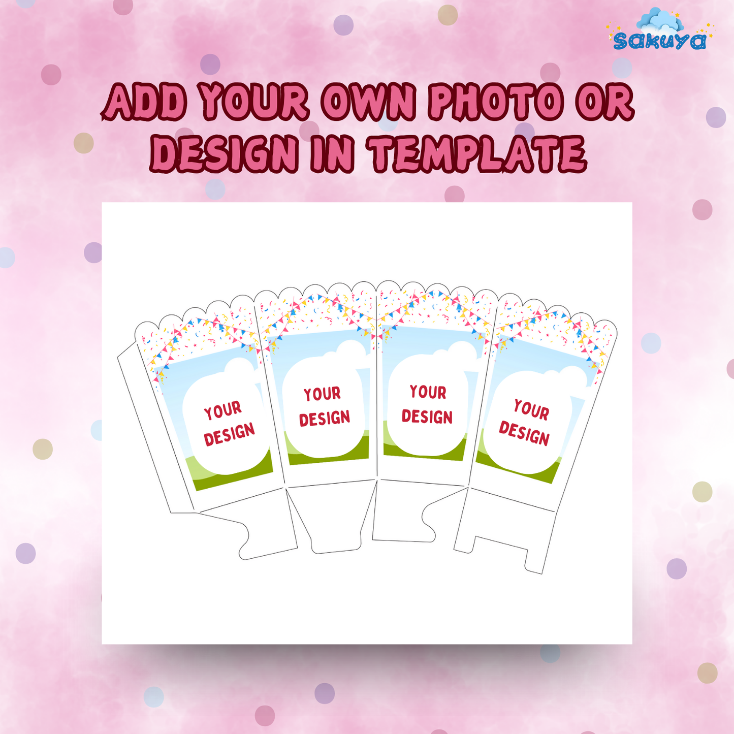 Sakuya Popcorn Box Templates for Kids Perfect for Parties Easy to use Printable box Templates - Sakuya