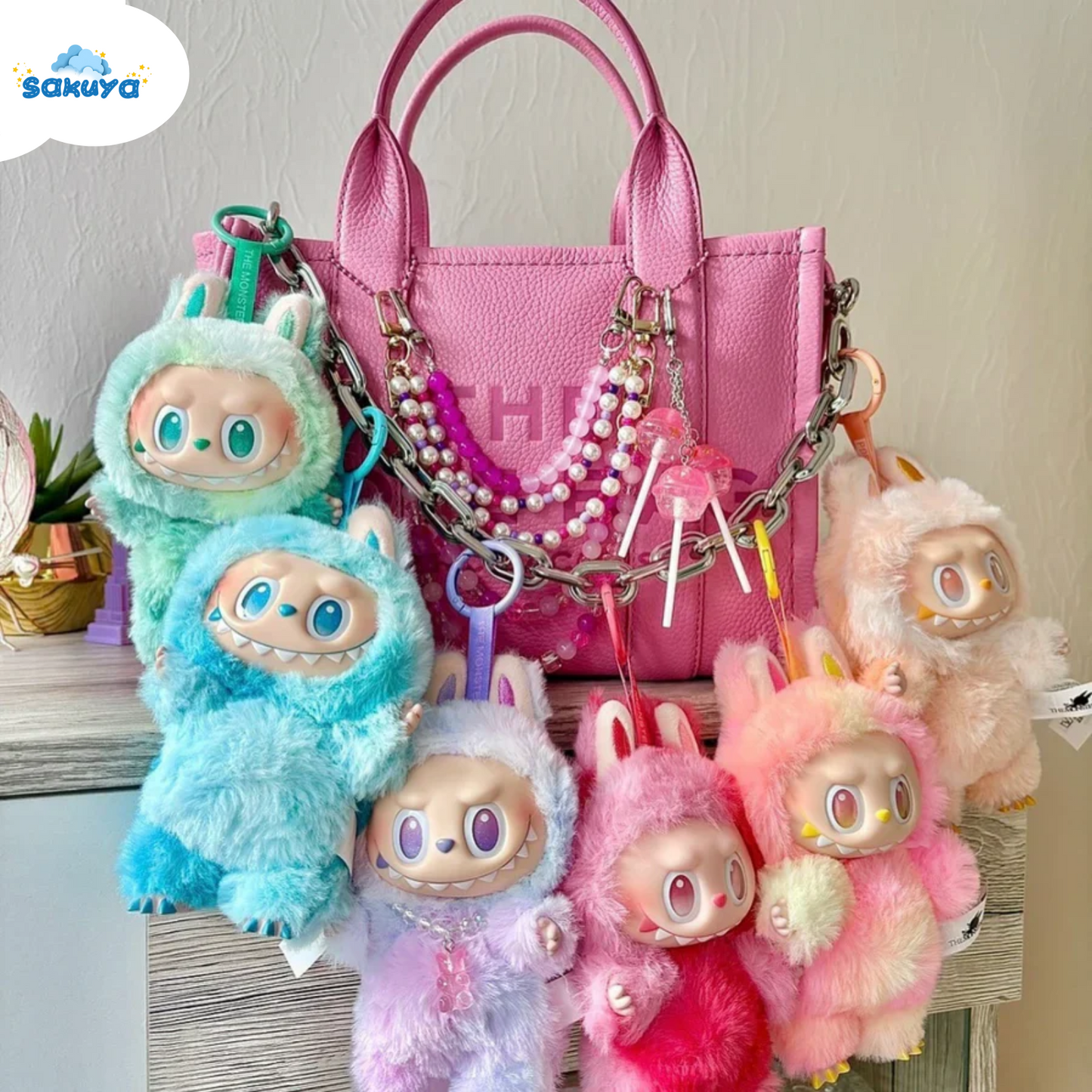 Labubu Collectible Figure Keychain | Designer Art Toy with Fluffy Plush Design | Adorable Fluffly Toy, and Premium Labubu Toy for Collectors and Gift Enthusiasts
