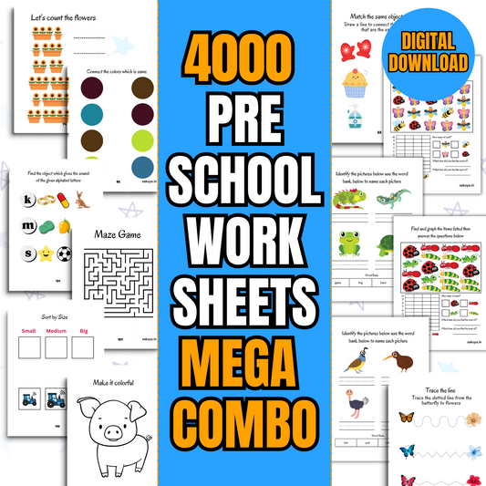 Sakuya Kids' Digital Workbook – 4000 Pages of Fun & Learning!