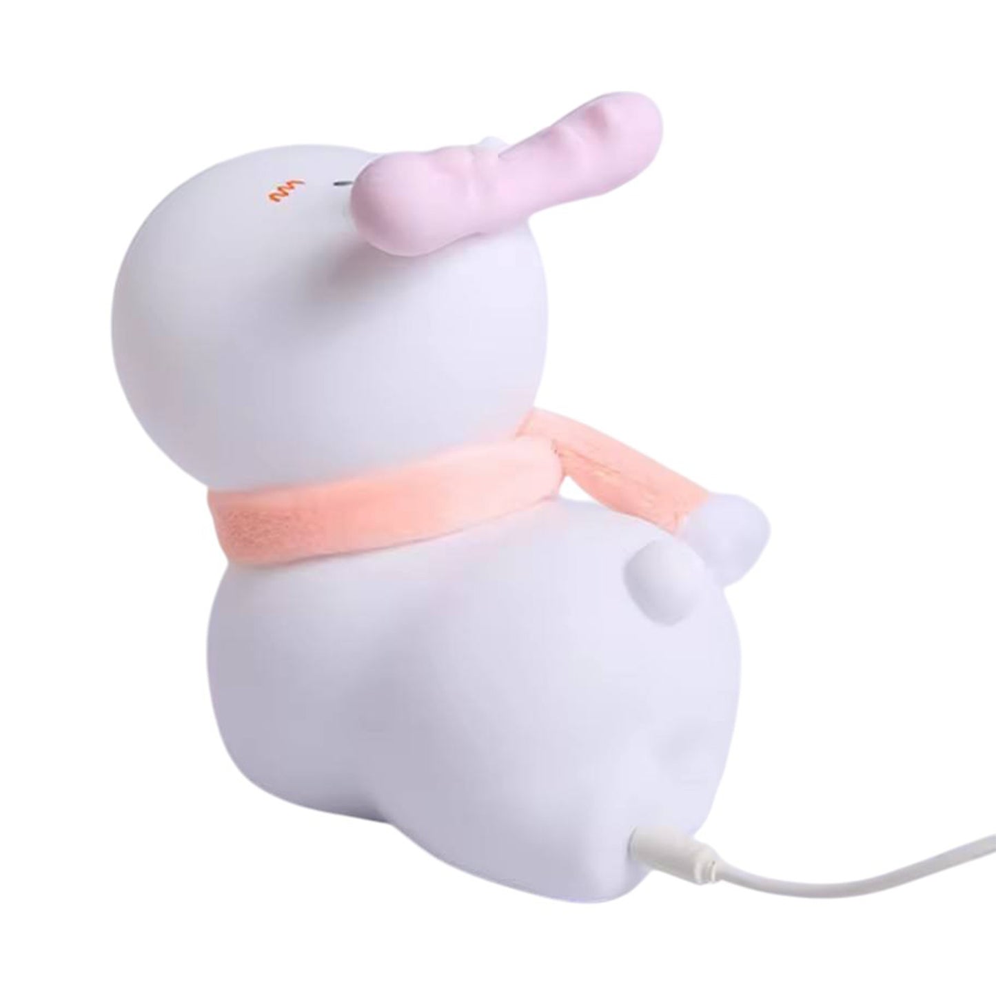 Sakuya Reindeer LED Night Lamp – Cute Silicone Bedside Light for Kids, Nursery & Bedroom Decor, Rechargeable Soft Light with Tap Control, Gift for Christmas & Birthday