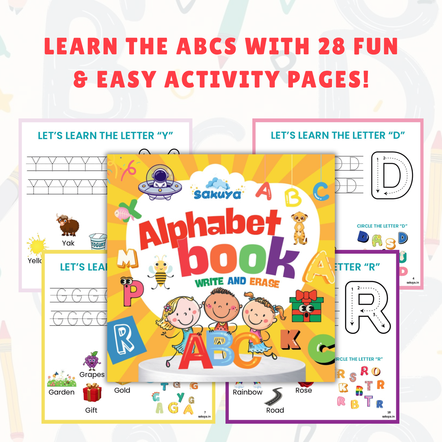 Alphabet Book Toddler Quiet Time | Montessori Material Homeschool Printable | Preschool Worksheets for Early Learning