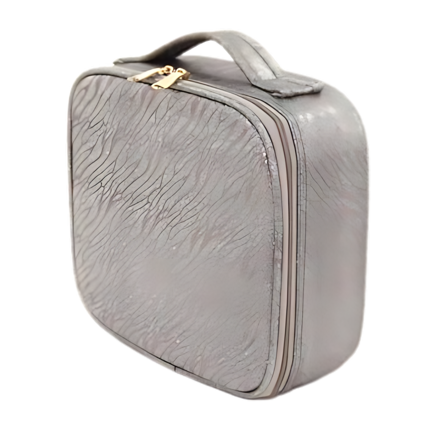 Sakuya Elegant Vanity Bag - Spacious Makeup Organizer Bag with Multiple Compartments - Ideal for Travel and Home Use - Stylish Cosmetic Storage Bag for Women - Portable Vanity Case - Sakuya