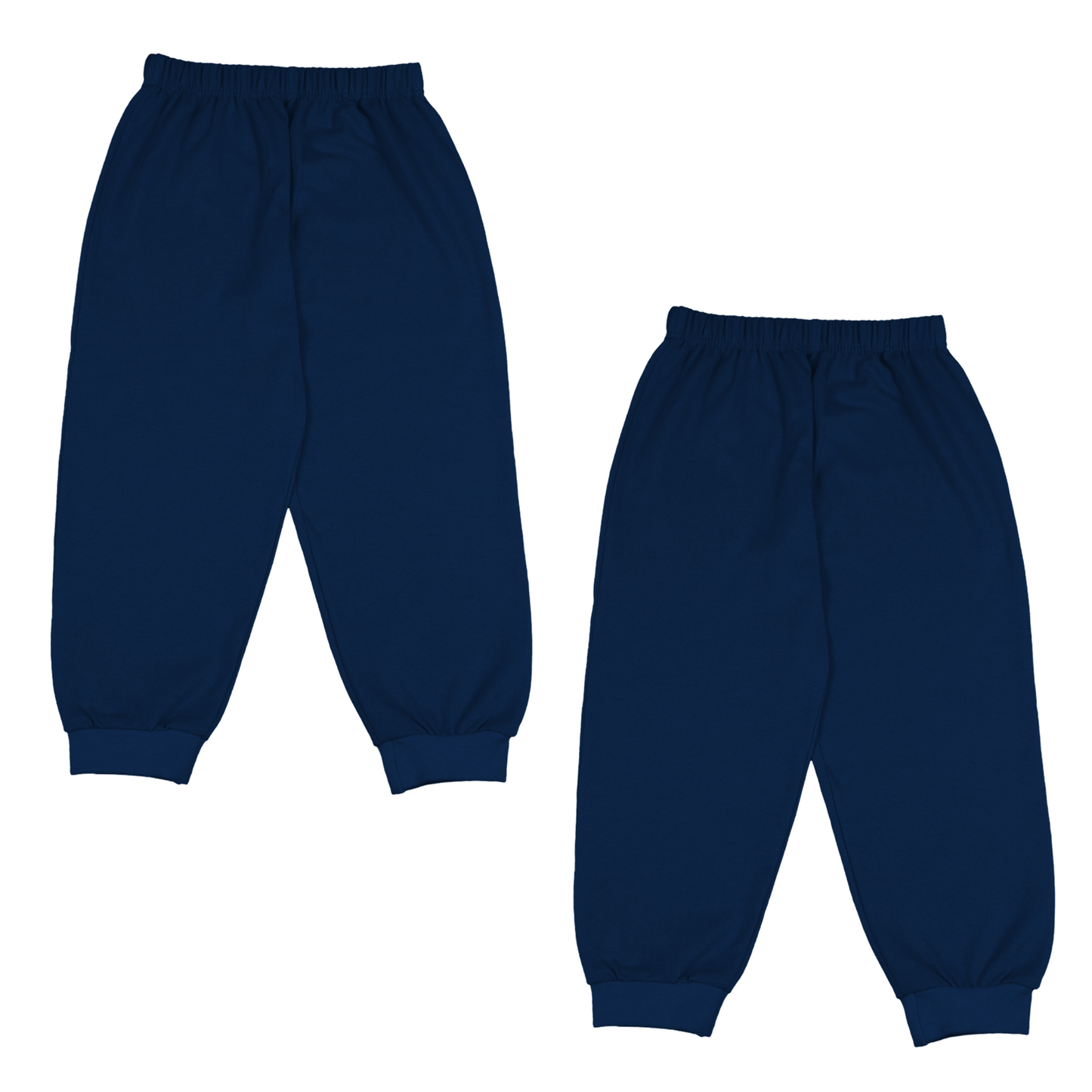 Sakuya Cotton Pants for Kids | Soft Pajama Bottoms with Elastic Waistband for Play, Sleep & Comfort (Pack of 2)