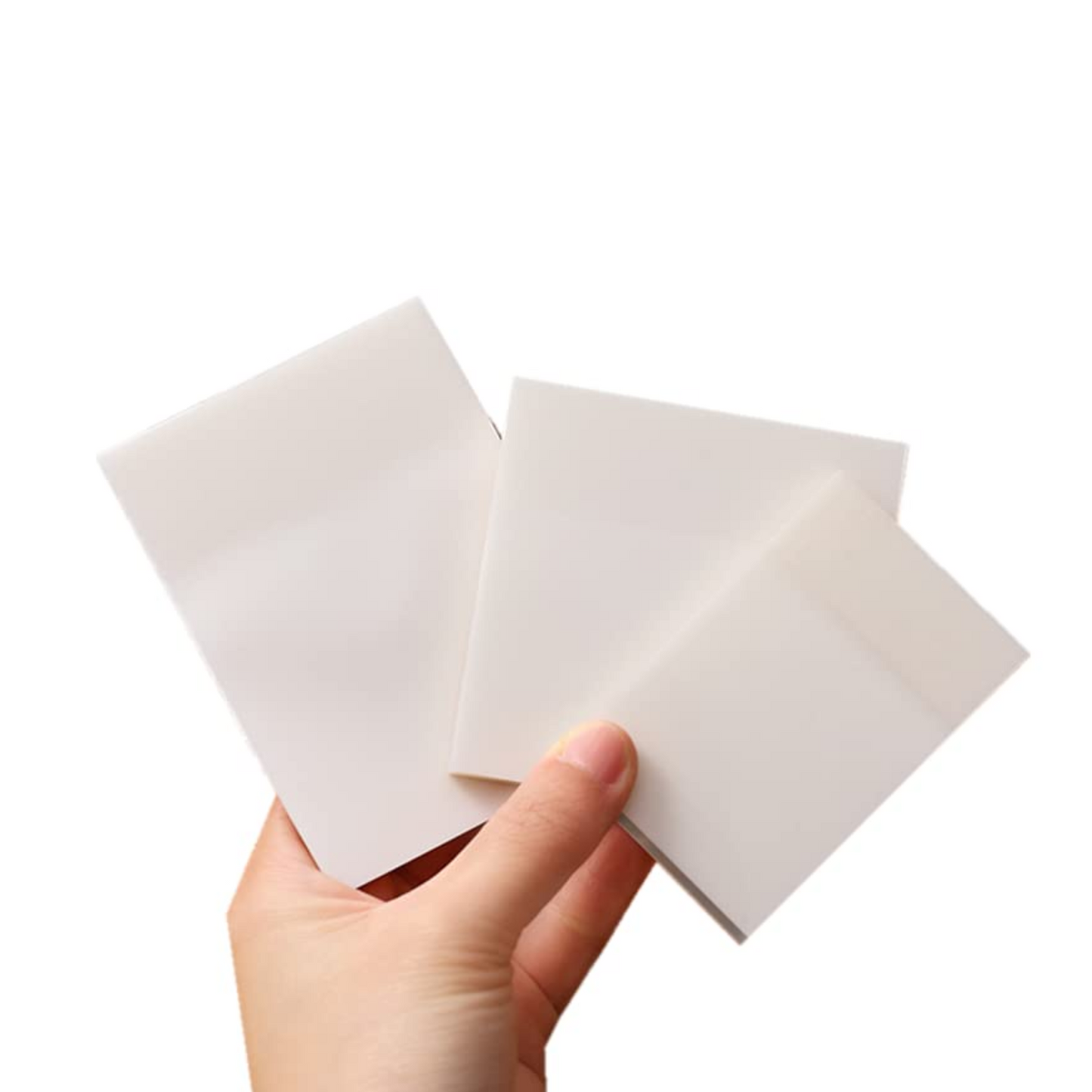 Transparent Cute Self-Sticky Note Pads - 100 Sheets | Removable Clear Notes | Perfect for Writing, to-do List, Reminders, School, Study, Office | Self-Adhesive Stationery Items (7 cm x 9.5 cm)