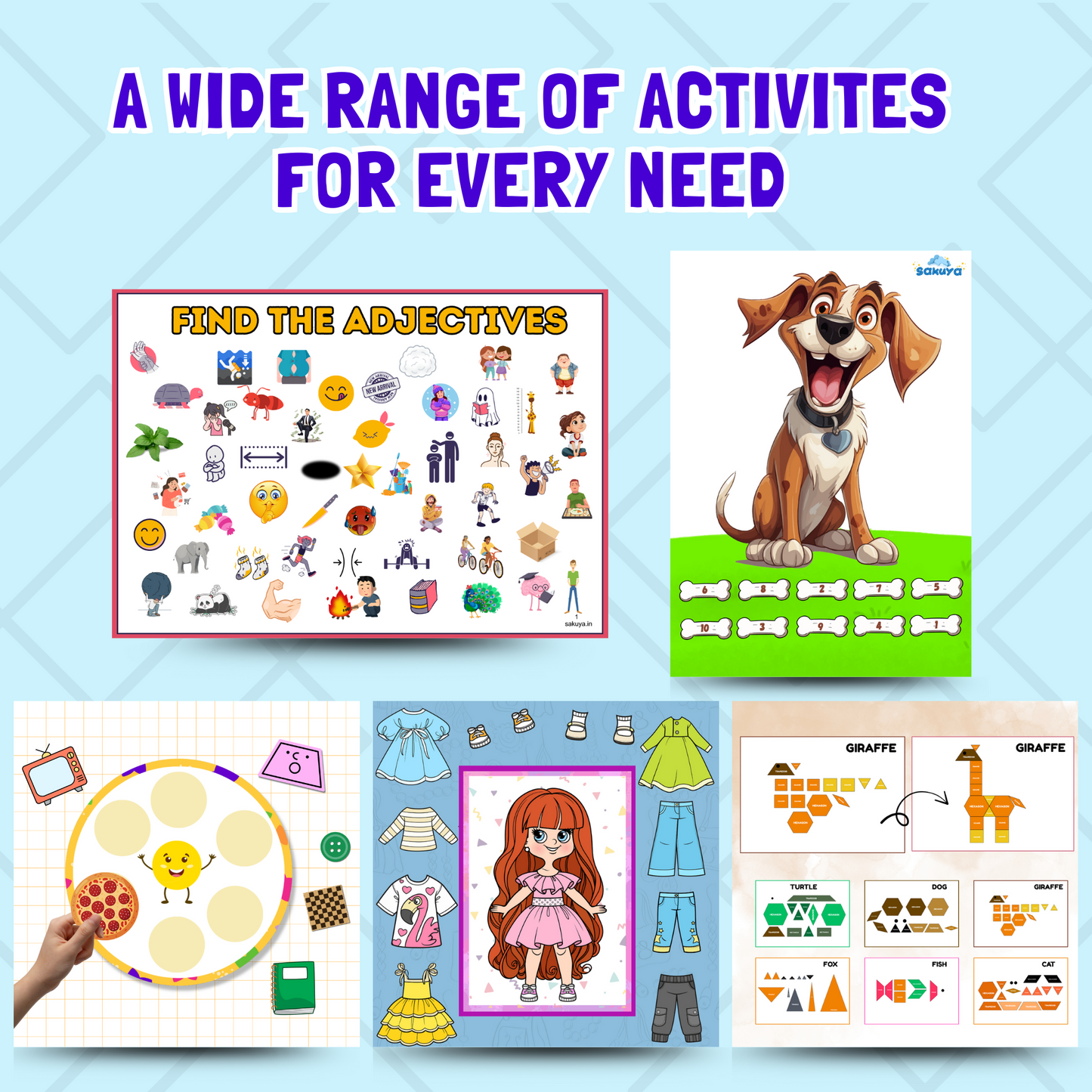 Lifetime Access to All Sakuya Printable Books | Worksheets for Kids | Preschool Worksheets | Toddler Workbook | Alphabet and Math Prints