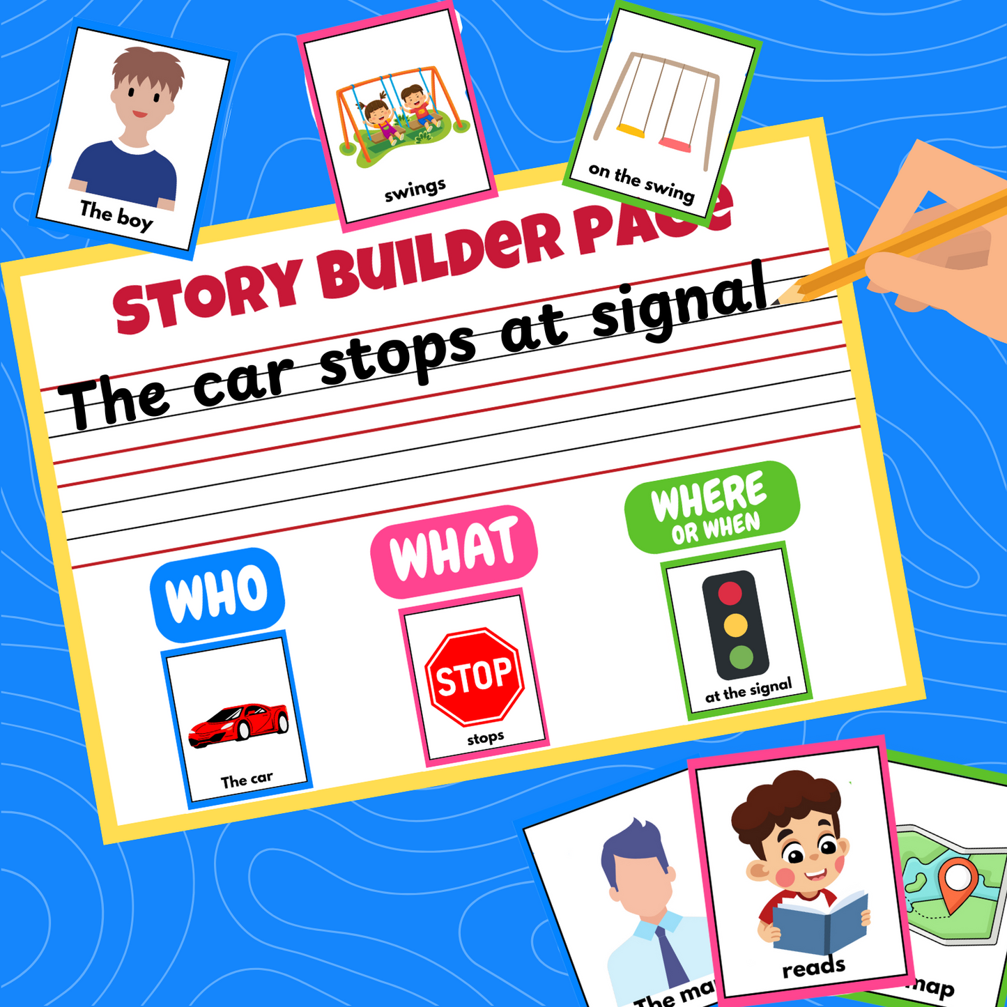 Printable 200-Sentence Builder Worksheets for Kids – Fun Writing Practice, Instant Download for Learning Book- Not a physical product
