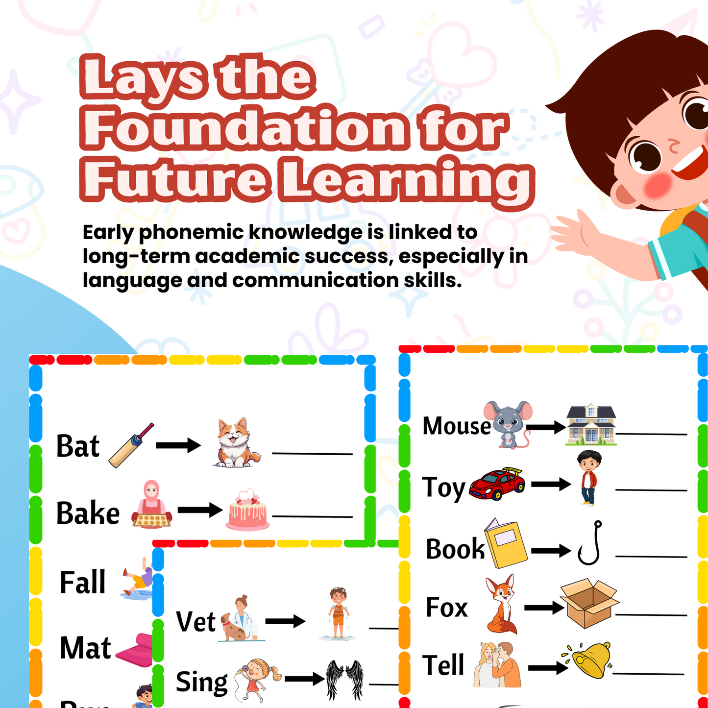 Sakuya Phoneme Substitution Book for Kids | Educational Book for kids | Fun Learning Activities with HD Print and Vibrant Colors to Improve Sound Recognition | Phonics Awareness, and Early Reading Fluency