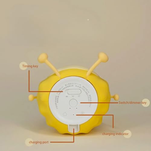 Sakuya Durian Silicone LED Night Light – Cute Rechargeable Bedside Lamp for Kids & Adults, Soft Touch Nursery Night Lamp, Bedroom Home Décor Gift