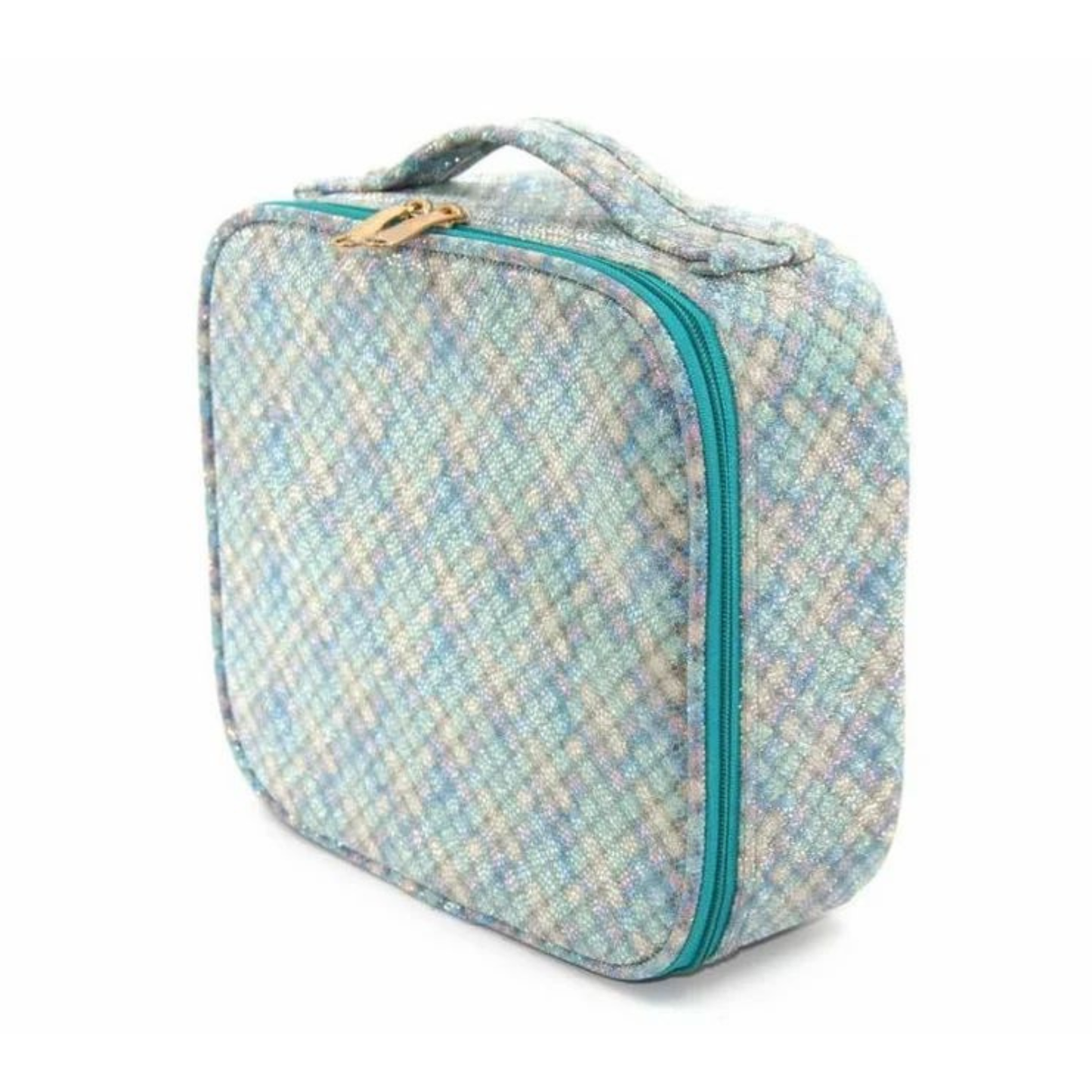 Sakuya Elegant Vanity Bag - Spacious Makeup Organizer Bag with Multiple Compartments - Ideal for Travel and Home Use - Stylish Cosmetic Storage Bag for Women - Portable Vanity Case - Sakuya