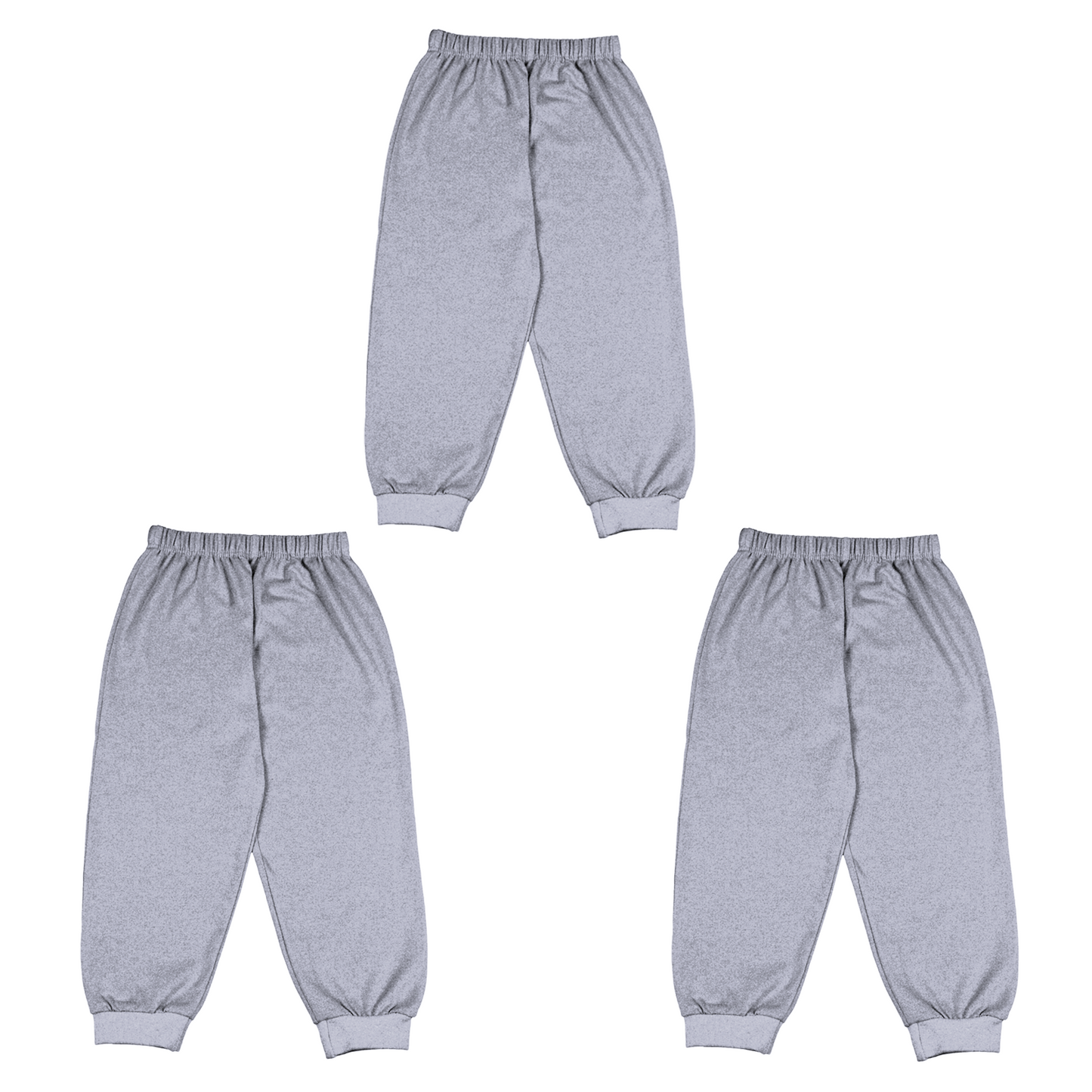 Sakuya Cotton Pants for Kids | Soft Pajama Bottoms with Elastic Waistband for Play, Sleep & Comfort (Pack of 3)