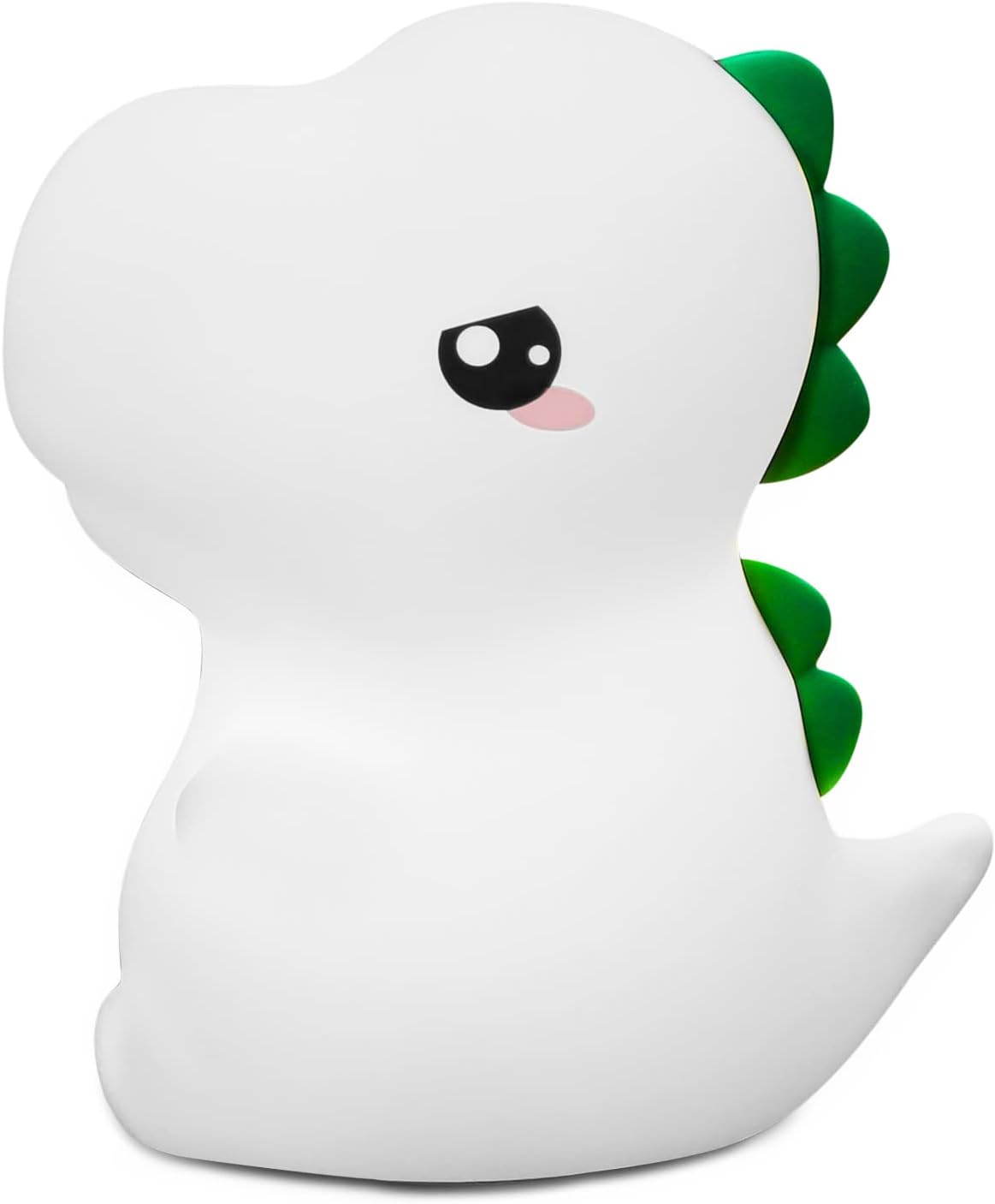 Sakuya Cute Mini Dinosaur Night Lamp for Kids Bedroom | Touch & Tap Control Color Changing Silicone LED Lamp with Rechargeable Battery | Soft Warm Light