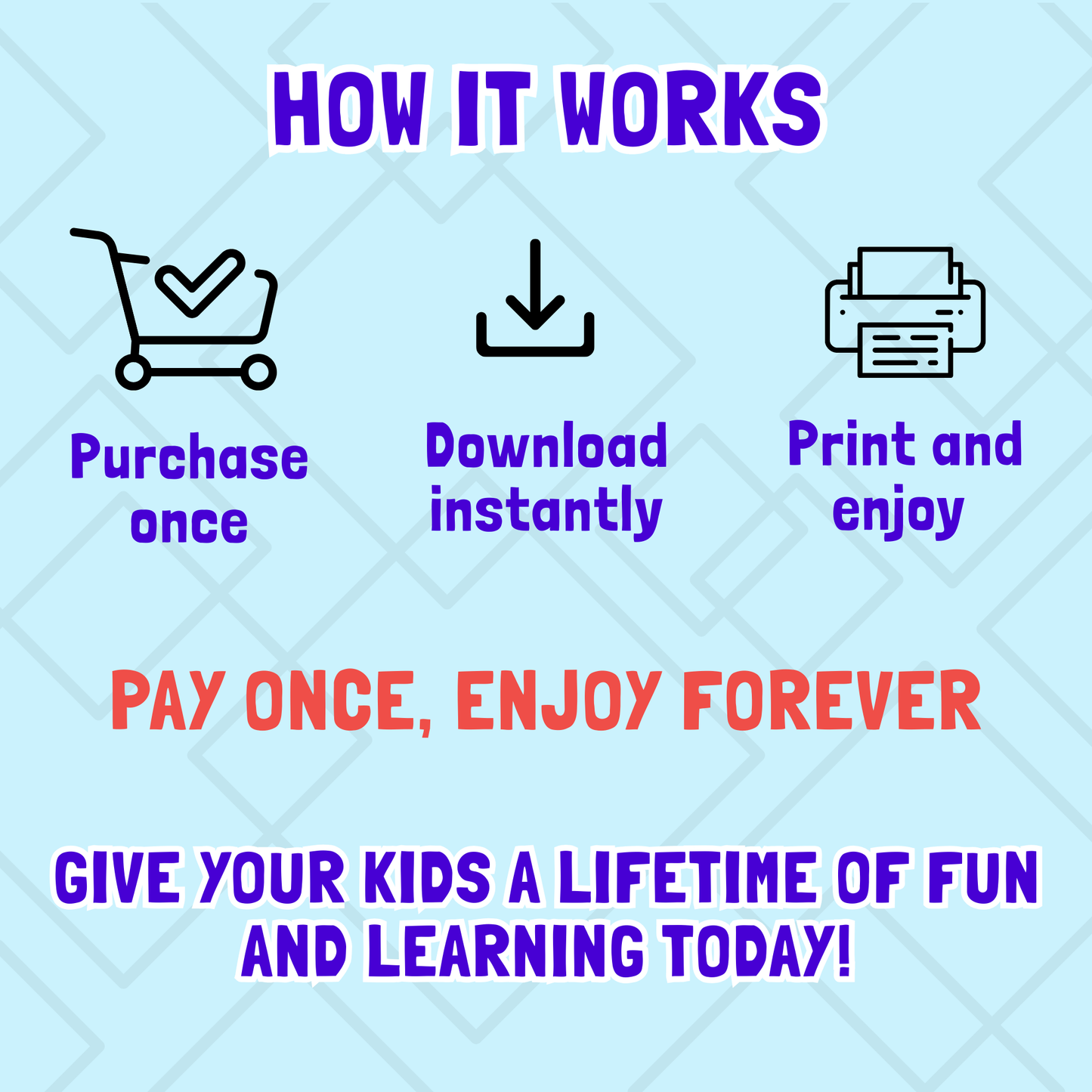 Lifetime Access to All Sakuya Printable Books | Worksheets for Kids | Preschool Worksheets | Toddler Workbook | Alphabet and Math Prints