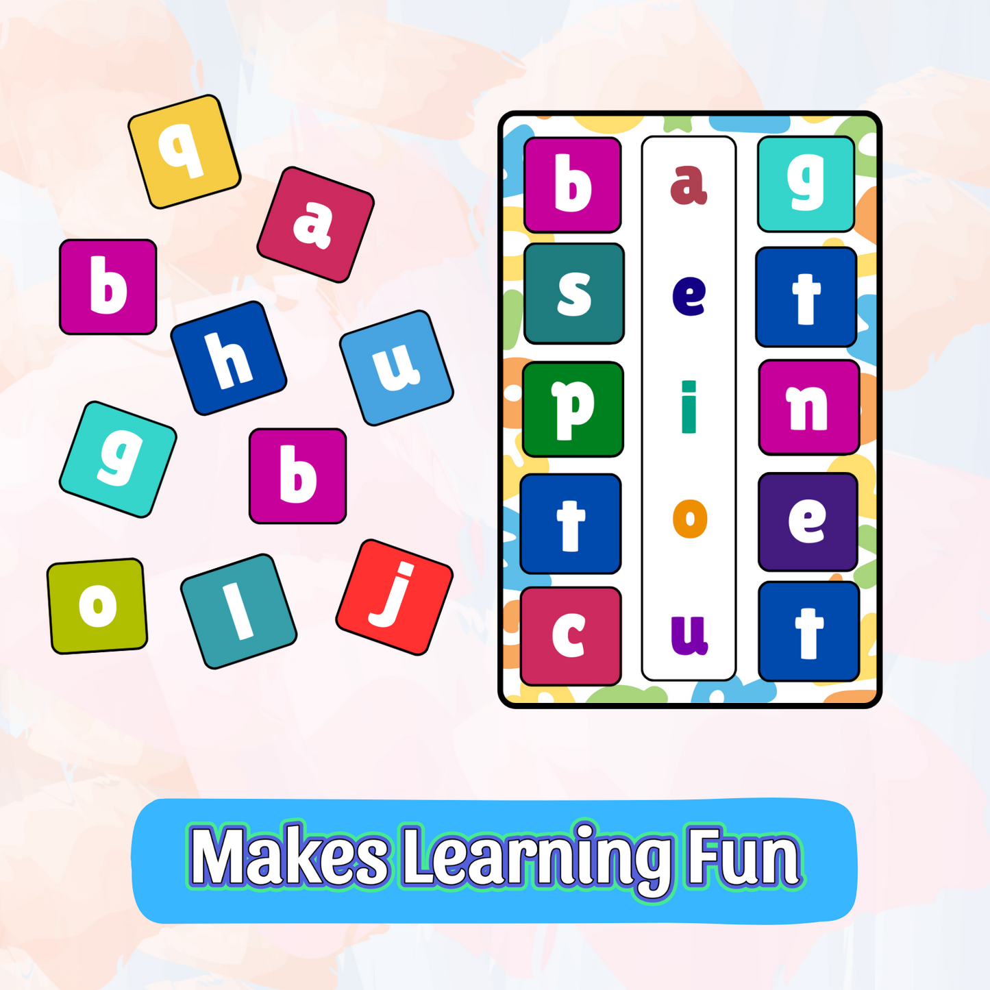 Sakuya Phonics Kit | ABC Quiet Book | Alphabet Worksheets | Beginning Sounds | Preschool Printables | Montessori Material | Homeschool Resource