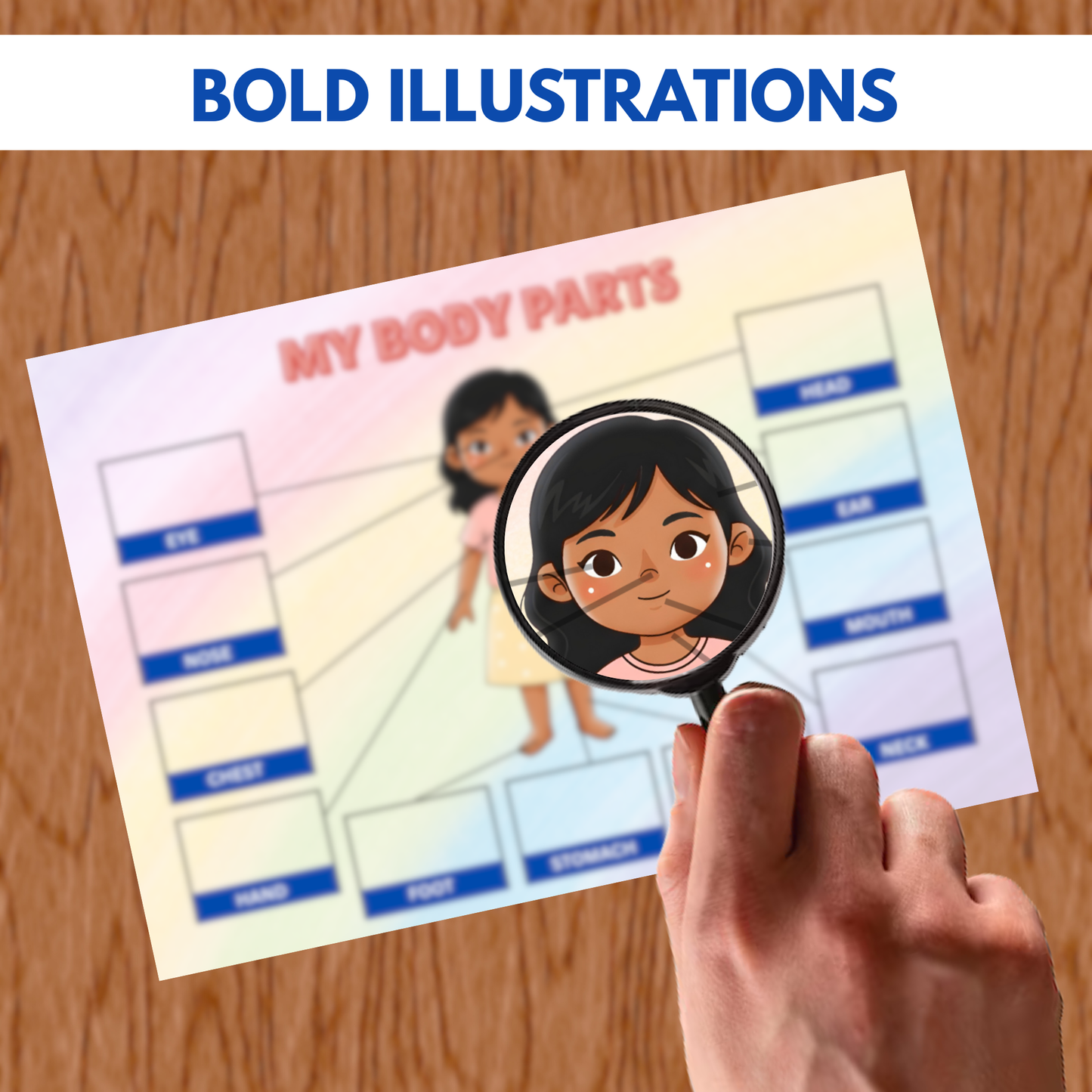 Sakuya Body Parts Activity Book | Human Body Busy Book | Matching Activity for Kids Learning Human Body Printable Educational Worksheets