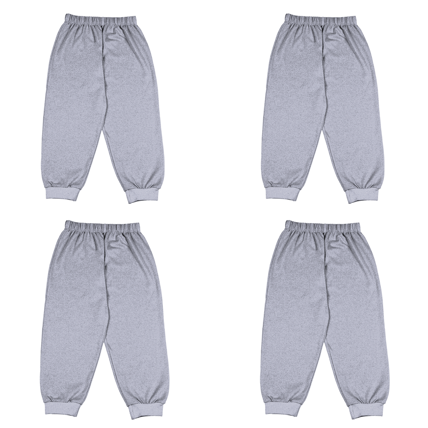 Sakuya Cotton Pants for Kids | Soft Pajama Bottoms with Elastic Waistband for Play, Sleep & Comfort (Pack of 4)