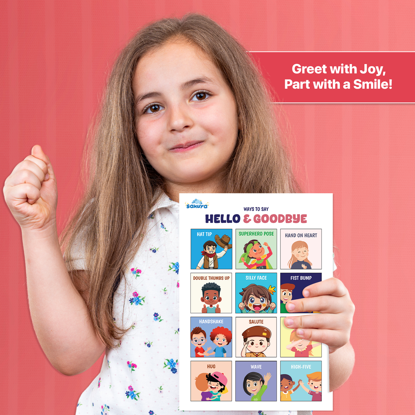 Ways to Say Hello and Goodbye Printable | Greetings for Kids |Fun Communication Cards | Homeschool & Early Learning Social Skills