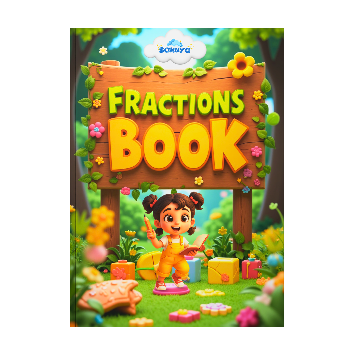 Sakuya Fraction Puzzle Book for Kids Ages 7-10 | Fun Math Activity Workbook with Fraction Games, Mazes & Brain Teasers | Learn Fractions the Easy Way | Homeschool & Classroom Learning