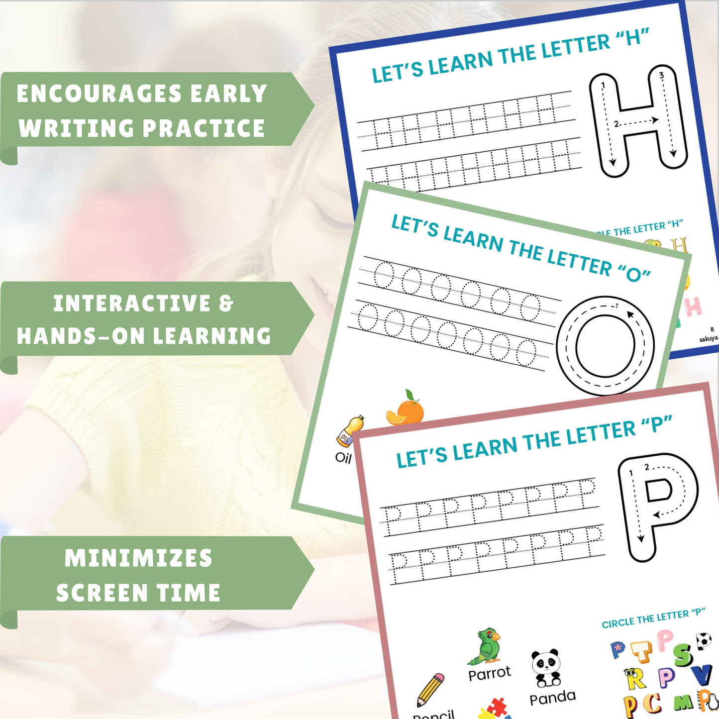 Alphabet Book Toddler Quiet Time | Montessori Material Homeschool Printable | Preschool Worksheets for Early Learning