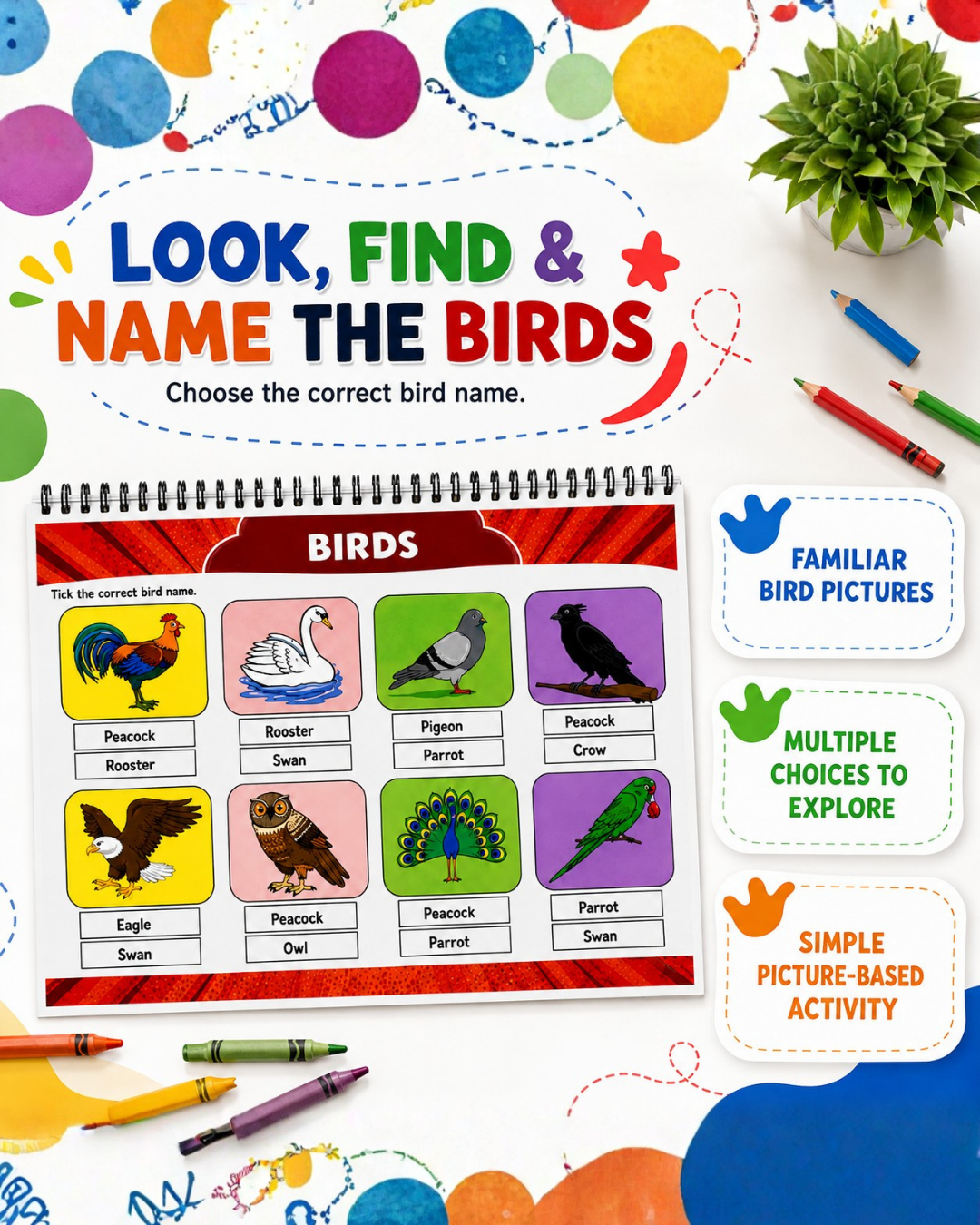 Sakuya 18-in-1 Activity Book for Preschoolers| All-in-1 Busy Book for Kids