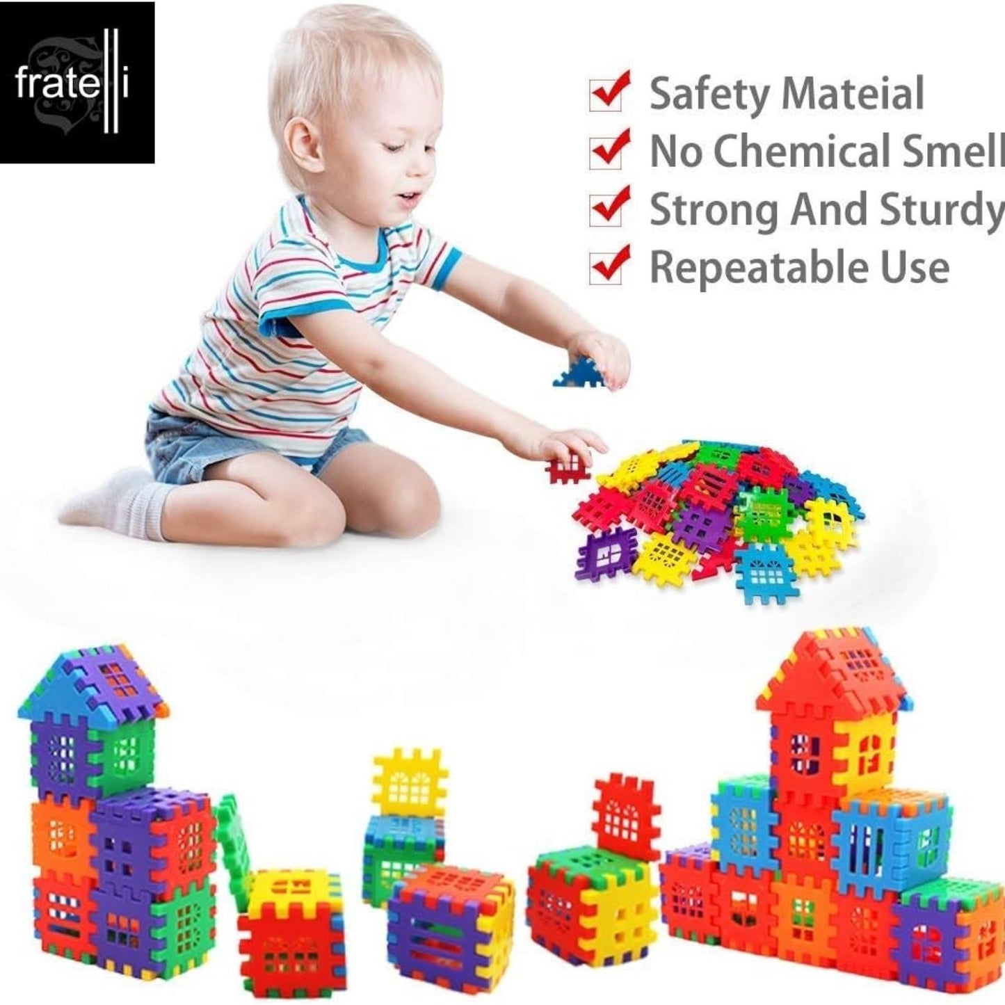 108 PCS Home Building Blocks – Creative Fun for Kids and Toddlers
