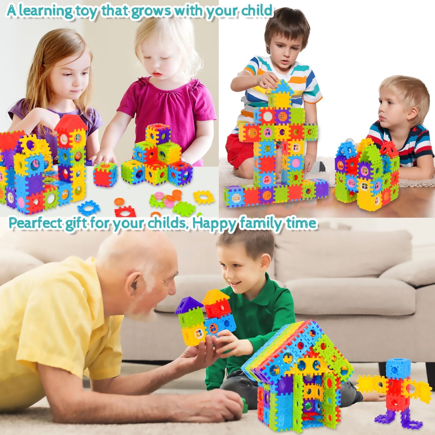 108 PCS Home Building Blocks – Creative Fun for Kids and Toddlers