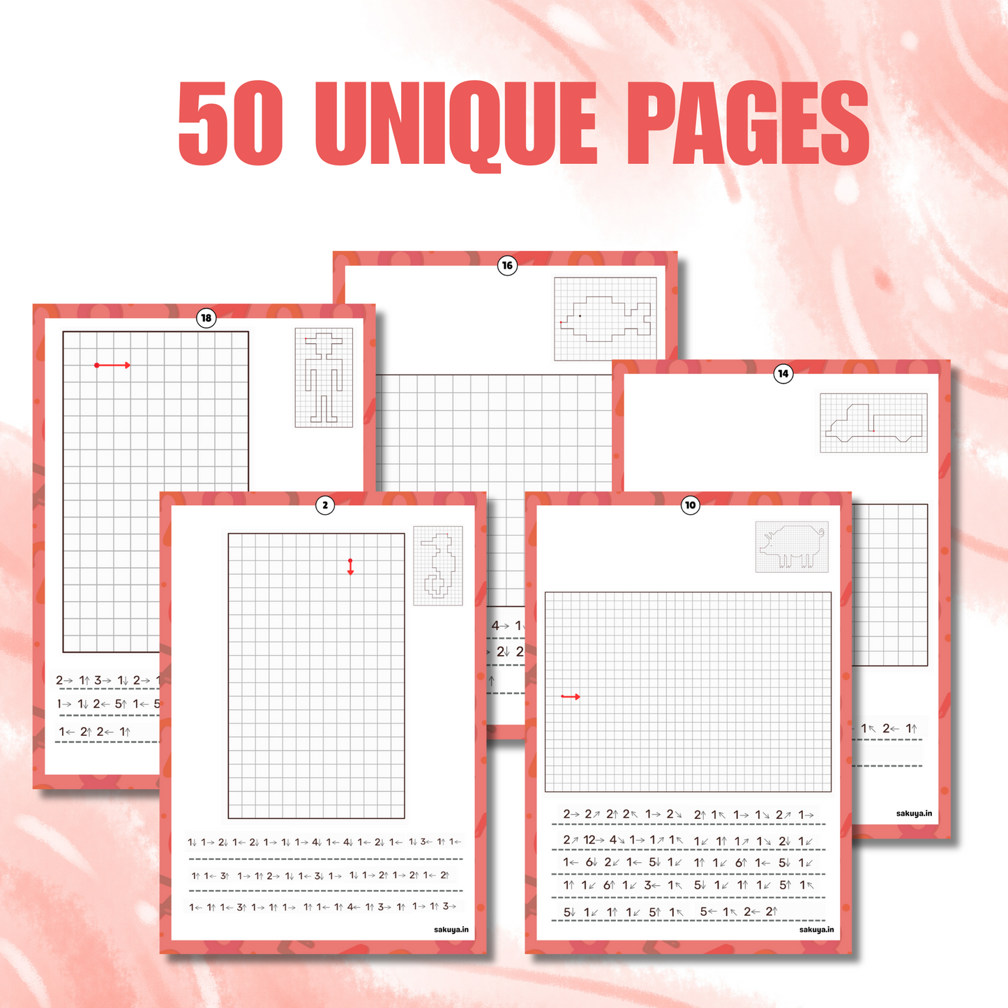 Sakuya Coding Sheet Printable for Kids | Preschool Coding | Logic Game | Unplugged Coding | Homeschool Activities | Algorithm Worksheets