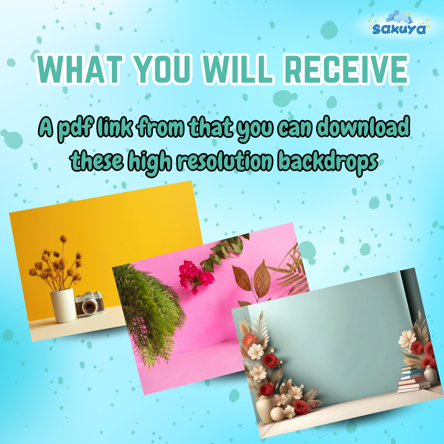 Sakuya 100 Backdrop Bundle – High-Resolution Transparent PNGs | Printable Photography Backgrounds - Sakuya