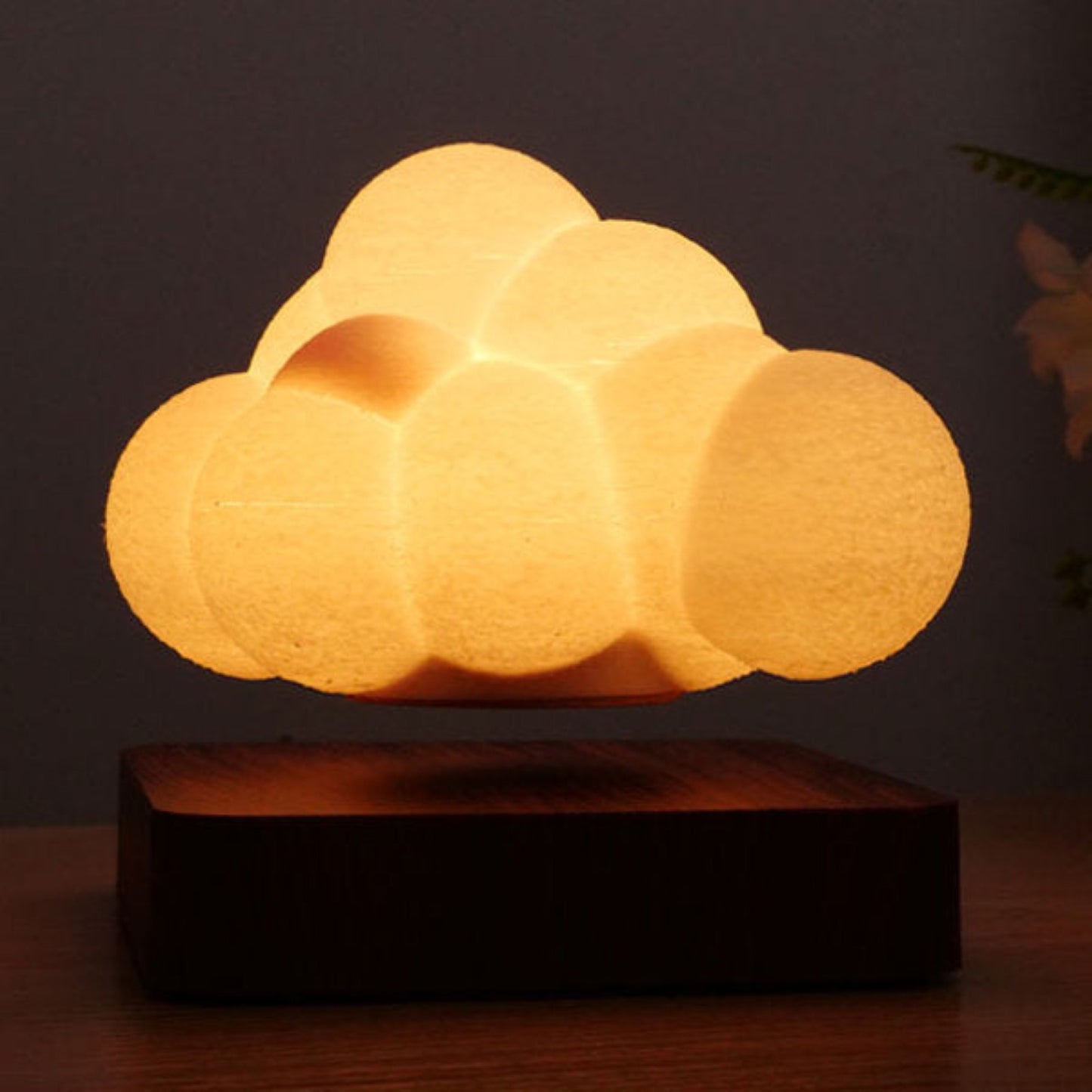Color Changing Floating Cloud Touch Lamp with Magnetic Levitation – LED Ambient Light, Night Lamp, and Decorative Lamp for Bedroom, Living Room, and Kids’ Rooms