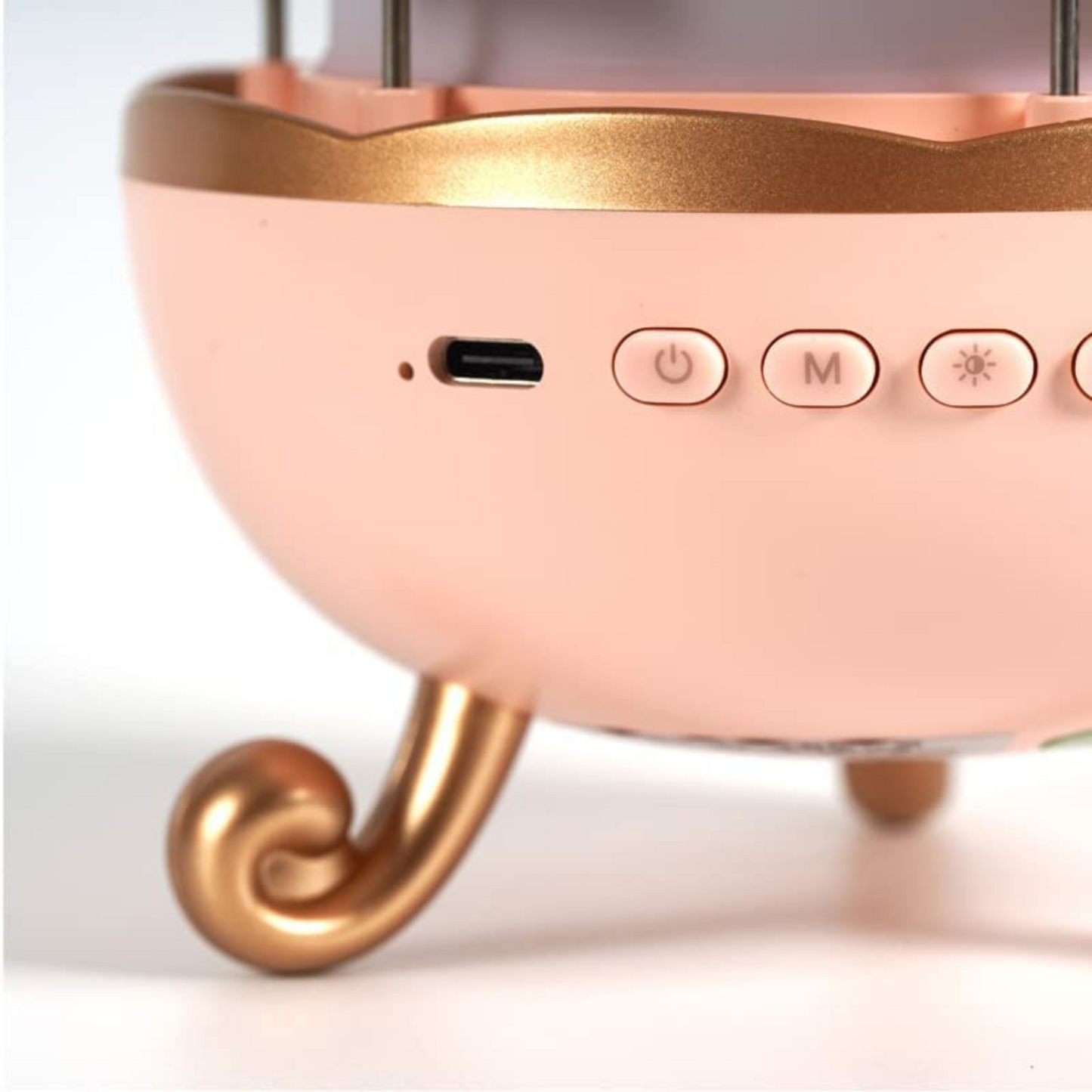 Rotating Projector Lamp with Music, 6 & 12 Theme Projections, 5 Soothing Sleep Melodies, Color-Changing Lights, Portable & Rechargeable Night Light for Kids & Adults