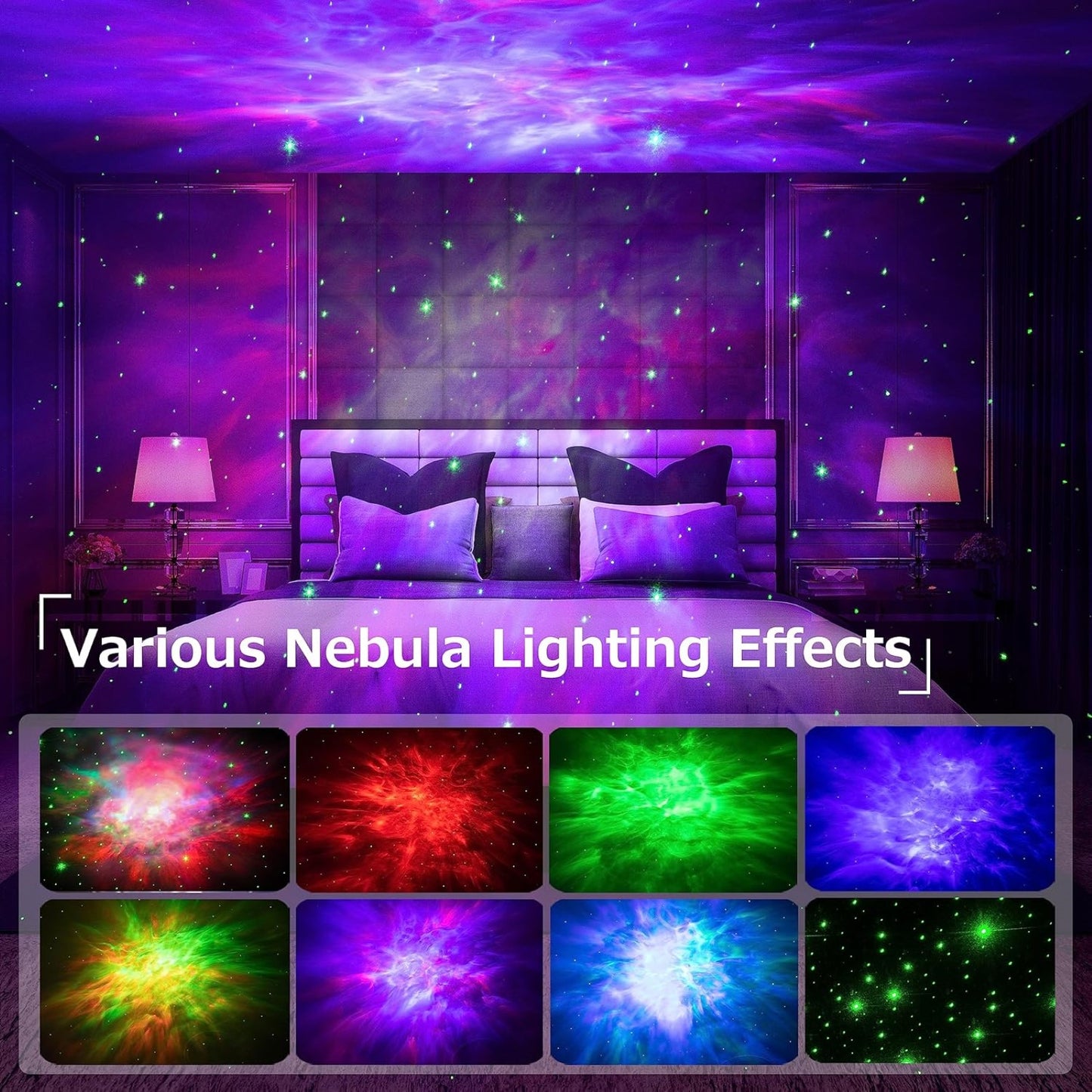 Astronaut Projector Night Lamp with Remote Control - Starry Sky Projector Night Light for Bedroom, Lights for Room, Bedroom, Living Room, Space Nebula Night Light for Aesthetic Room Decor