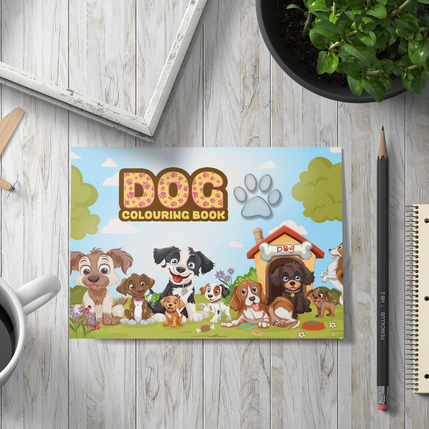 Sakuya Dog Colouring Book for Kids | Art and Activity Book for 5 Year Old | Kids Colouring Books with Dog Drawings | Colour Books for 3 Year Old Children | Kids Drawing Book