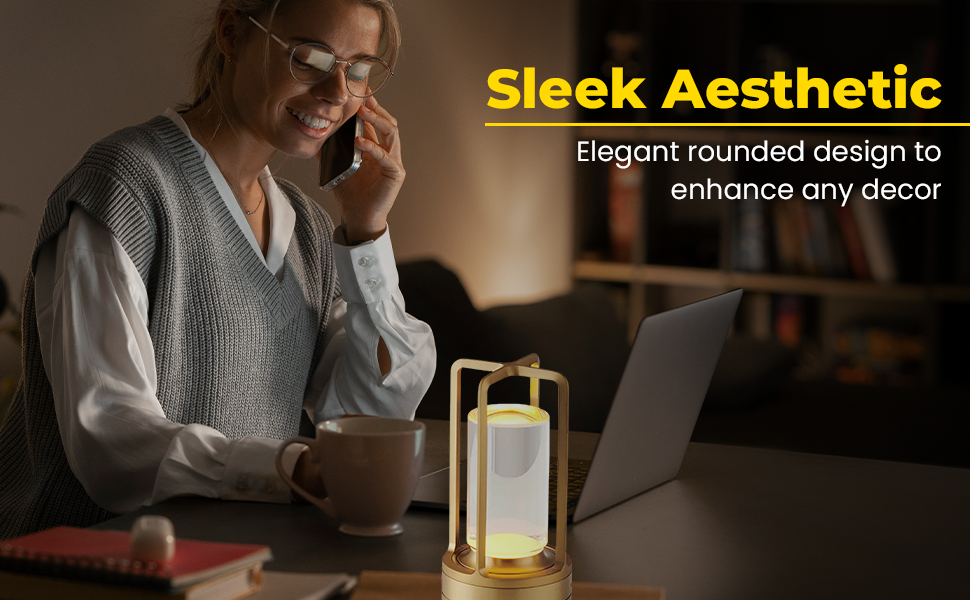 Premium Golden Touch Lamp with Crystal Glass Design, Three-Color Dimming, Rechargeable Portability, Durable Build, and Universal USB Charging Compatibility