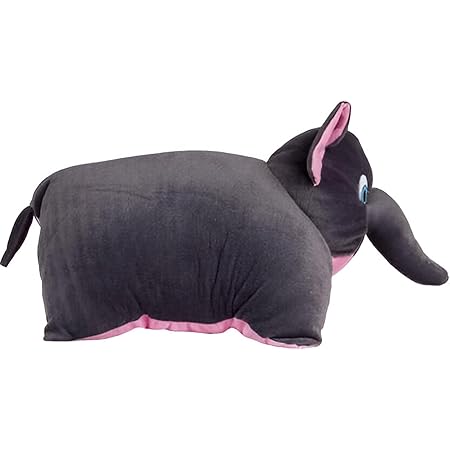 Sakuya Toys Super Soft and Huggable Stuffed Elephant Pillow, Black Polyfill & Washable - 100% Safe for Kids