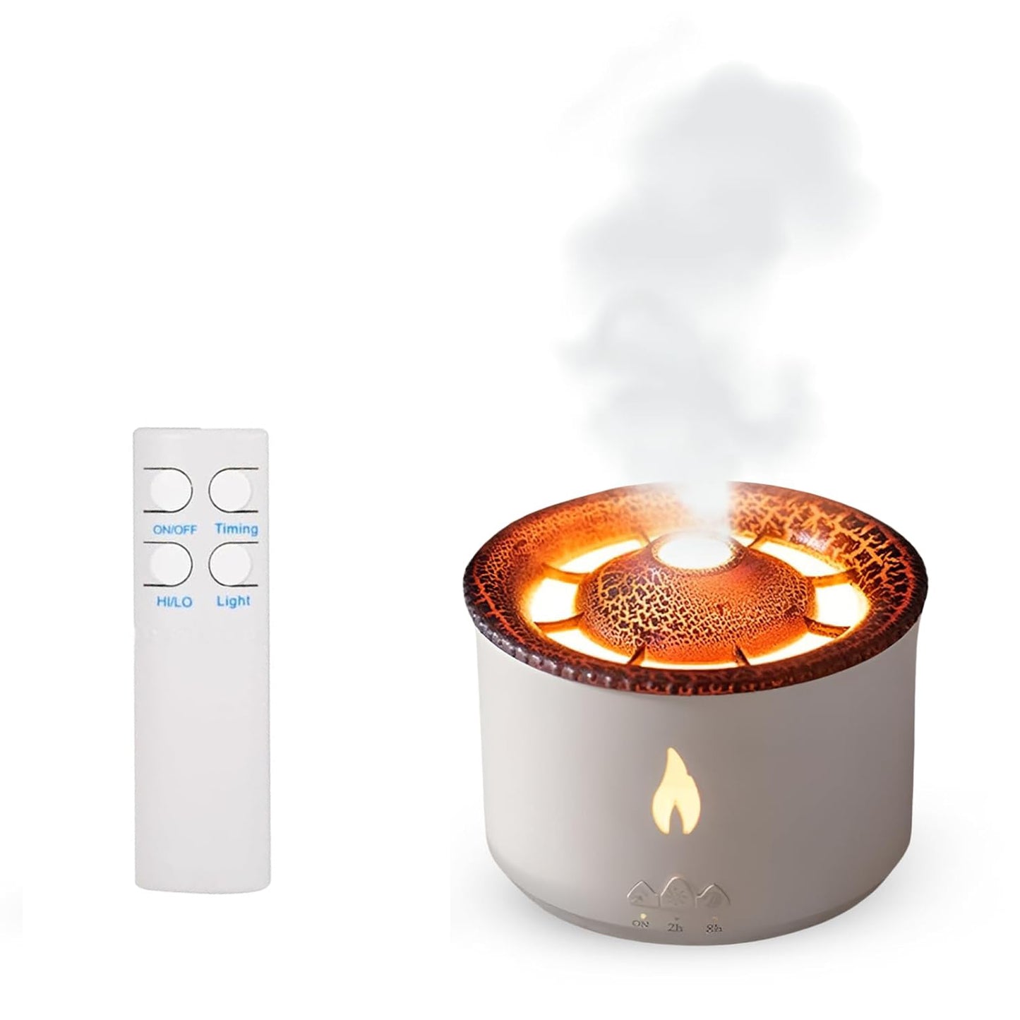 Sakuya Volcano Humidifier for Home, Flame Diffuser Atmosphere Light, Noiseless Aroma Aromatherapy Machine, Auto Shut-Off, Essential Oil Diffuser for Large Room, Home, Office