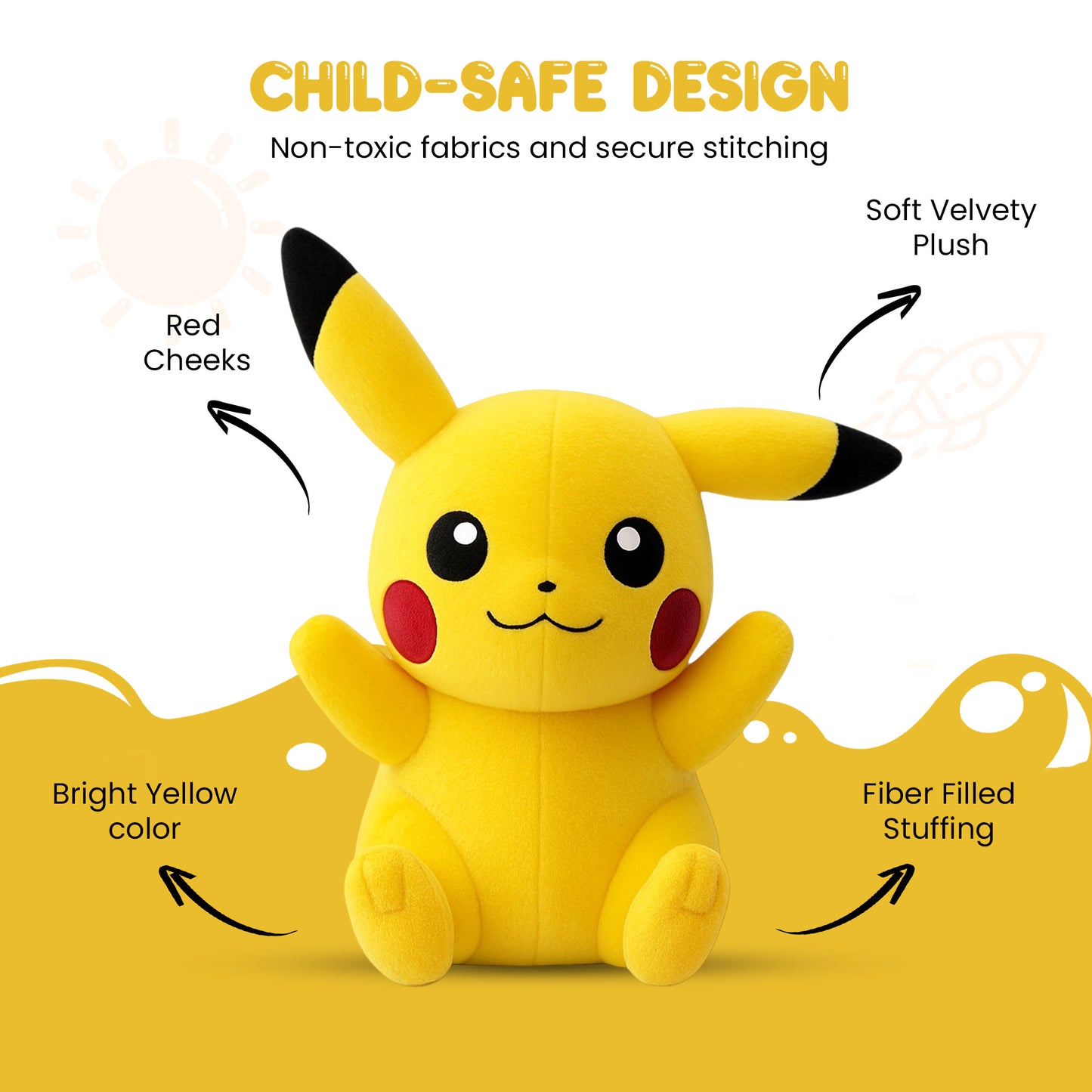 Sakuya Adorable Soft Toy Plush with Ultra-Soft Fabric, Cuddly and Huggable Stuffed Doll for Kids, Cute Cartoon-Inspired Character Plushie for Playtime, Gifting, and Collectible Fun | Anime toy