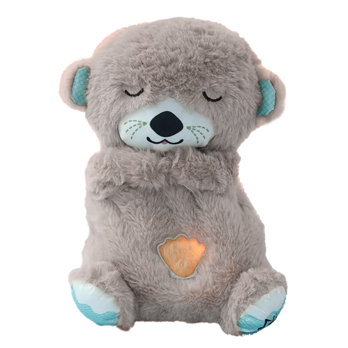 Sakuya's Breathing Teddy Bear with Music, Sound, Light for Baby Sensory Sleep Lights Rhythmic Soft Toy| Best Gift for Kids| size 30cms