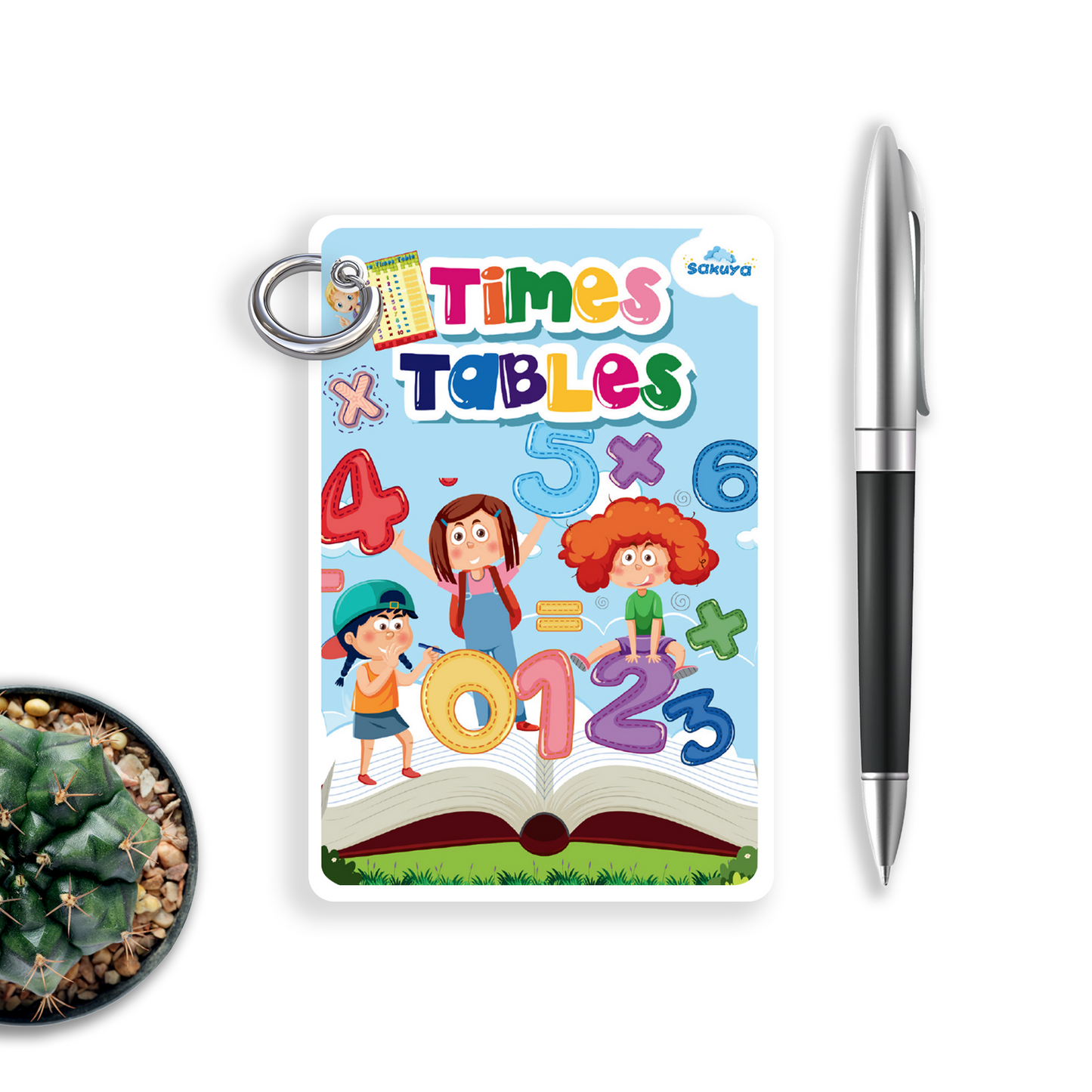 Sakuya Multiplication Chart for Kids | Fun, Colorful & Easy-to-Read Math Learning Tool with Tables 1-20, Waterproof & Durable for Home, School & Classroom Use