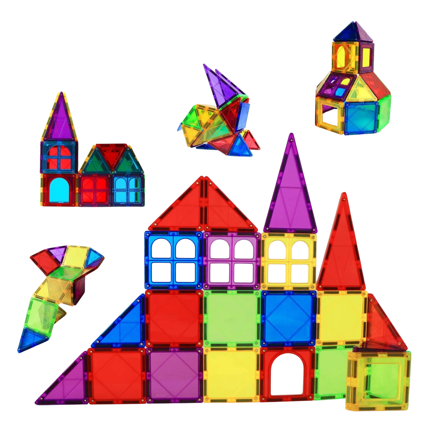 Magnetic Blocks STEM Toy for Kids | Colorful 3D Building Tiles for Creativity, Problem-Solving & Motor Skills | Fun Learning Construction Set for Boys & Girls Ages 3+