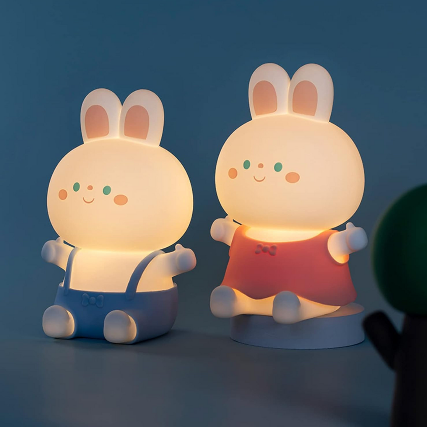 Bunny Lamp - Cute Bunny Silicone Night Lamp for Kids, Rechargeable Night Light for Bedroom, Animal Lamp for Kids Room, Soft Silicone Cute Lamps, Bunny Gifts for Girls and Boys