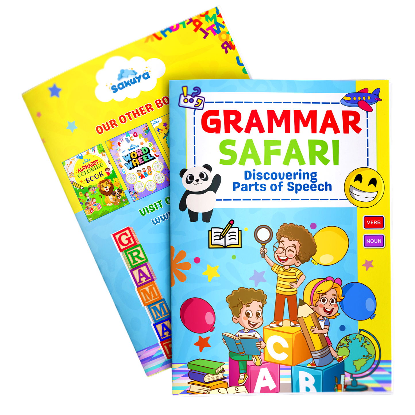 Sakuya Grammar Book for Kids | Fun And Easy English Learning | Colorful Illustrations, Simple Exercises, and Engaging Activities for Early Language Development | Educational Books for Kids