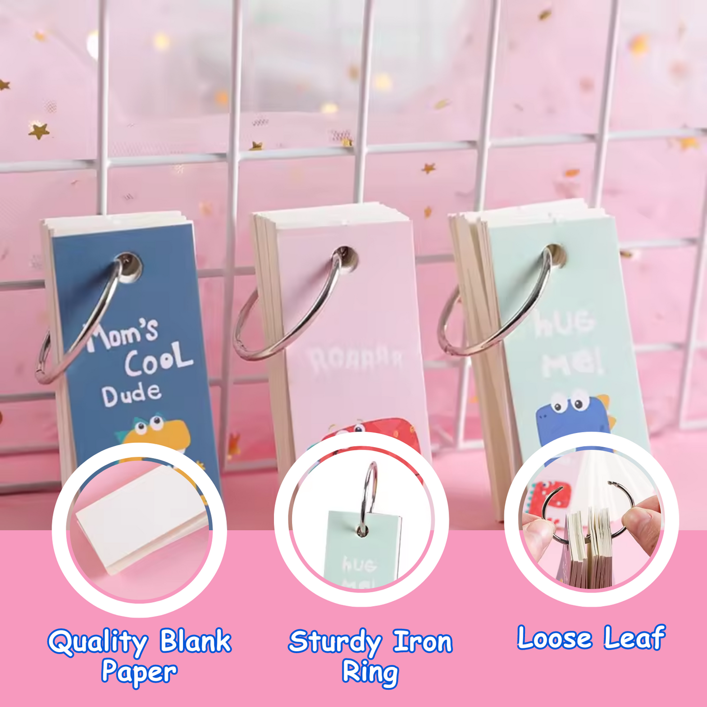 Sakuya Little Iron Circle Book Student Mini WordBook Portable Notepad