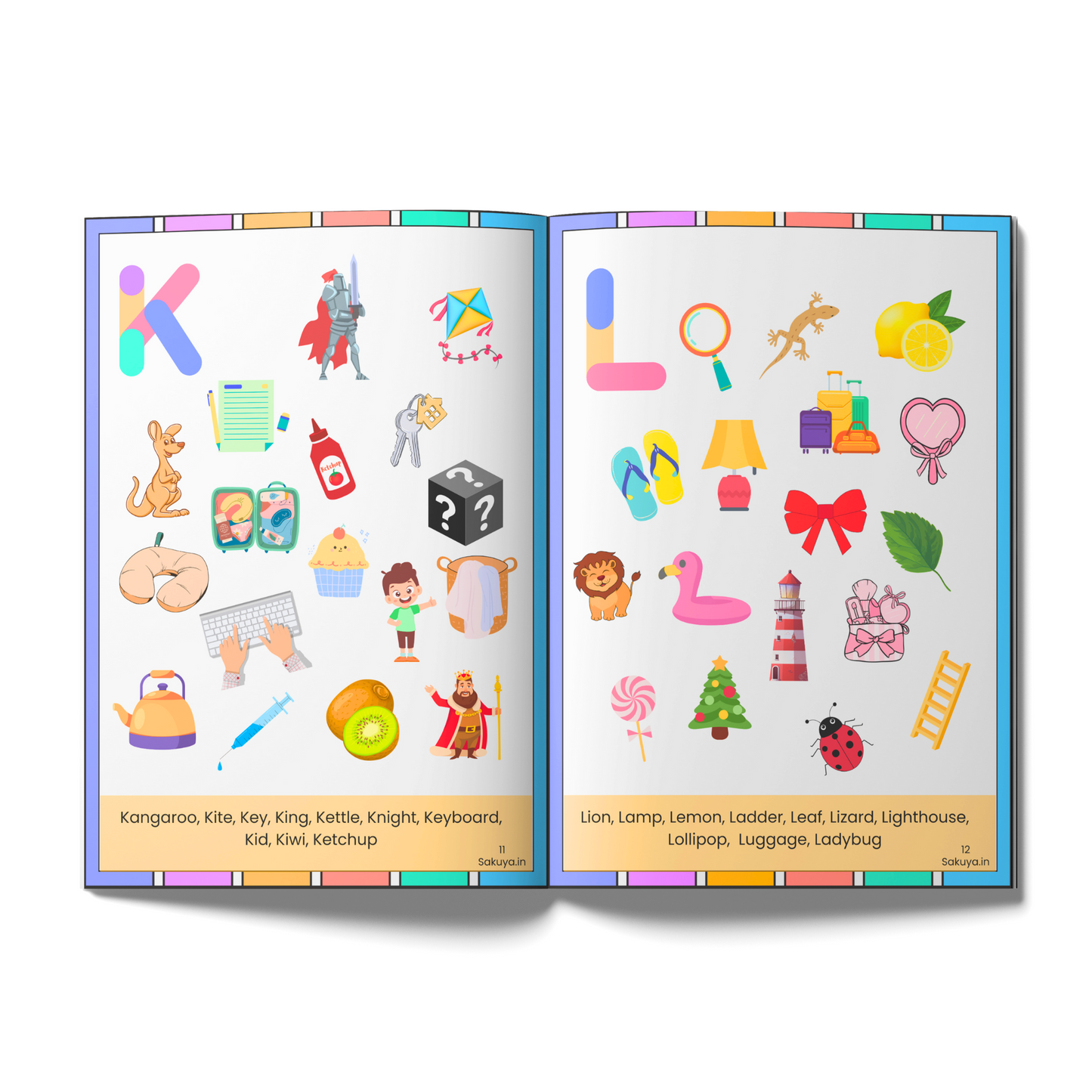 Sakuya Spy Alphabet Activity Book for Kids – Screen-Free Early Learning with HD Illustrations, Boosts Memory, Vocabulary, Creativity, and Hand-Eye Coordination for Engaging ABC Fun