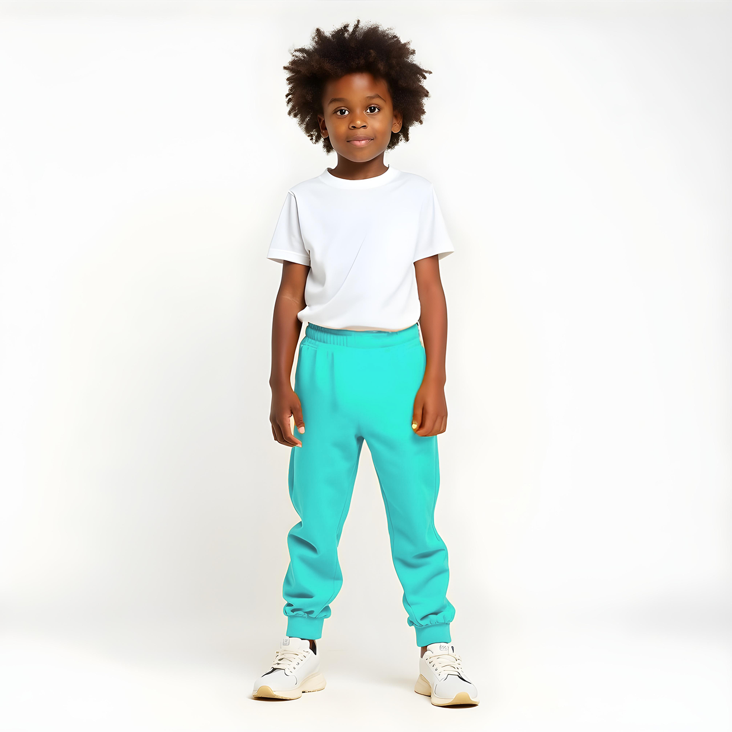 Sakuya Kids Track Pants for Boys & Girls (Blue) - 100% Cotton Regular Fit Daily Use Black Colour Lower Pants | Comfortable & Easy to Wear Trendy Nightwear | Stretchable Pants - Pack of 4, Sleepwear