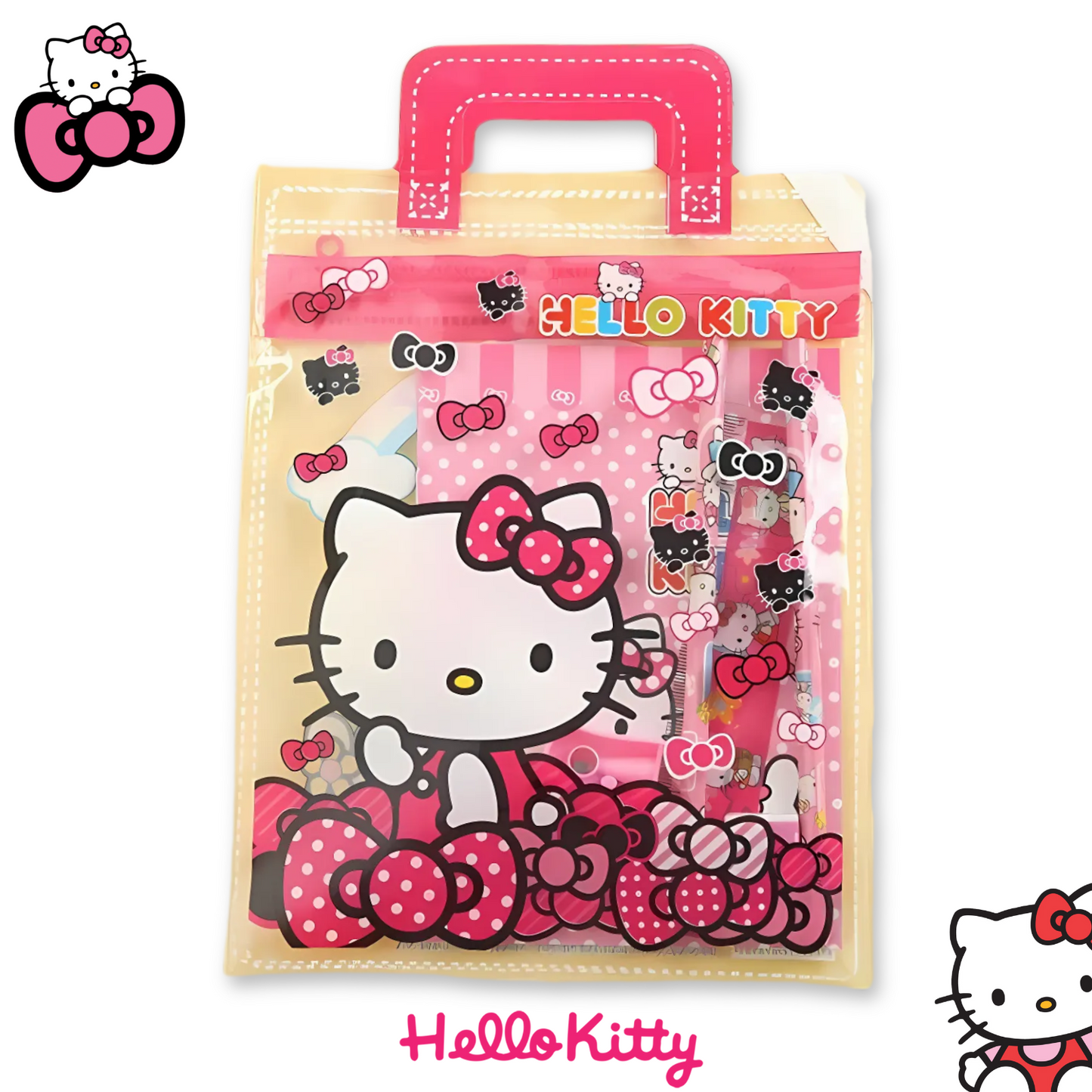 Cartoon Stationary Kit for Kids with Cartoon -Themed Pencils, Eraser, Sharpener, Notebook, Ruler, and More | Fun and Colorful Gift Set for School and Creative Play