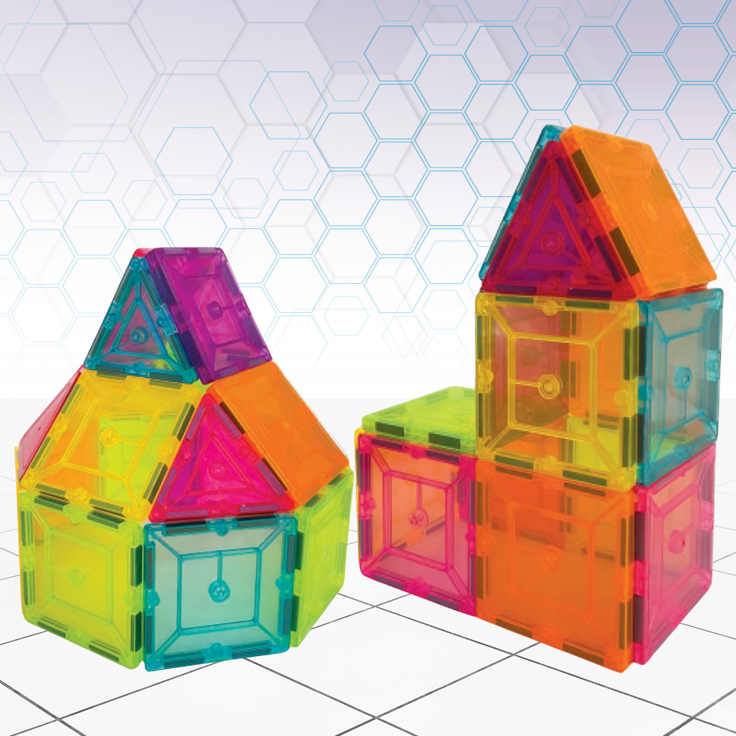 Magnetic Blocks STEM Toy for Kids | Colorful 3D Building Tiles for Creativity, Problem-Solving & Motor Skills | Fun Learning Construction Set for Boys & Girls Ages 3+