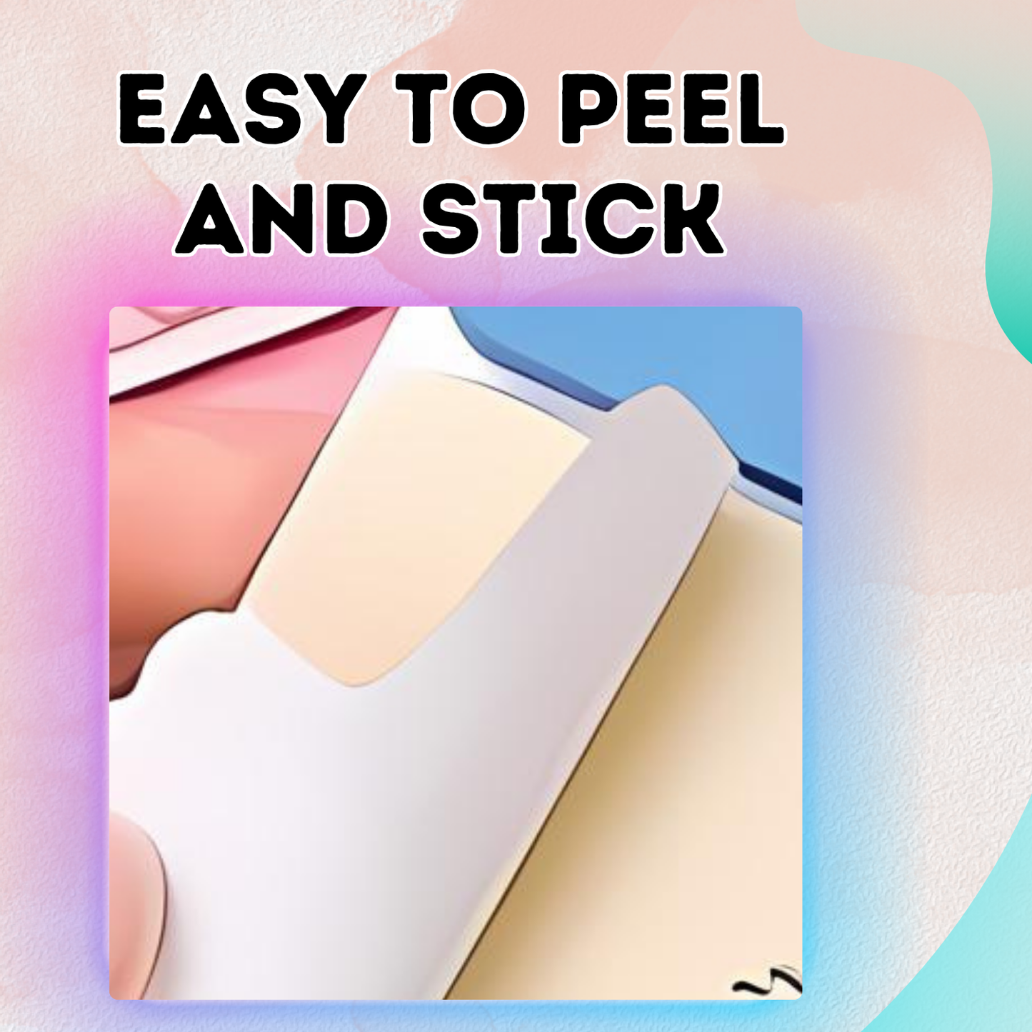 Sakuya Holographic Animal Sticky Notes | Self sticky notepad | 12x6cm Memo Pads & Decoration Stickers | 100 Sheets Per Pad