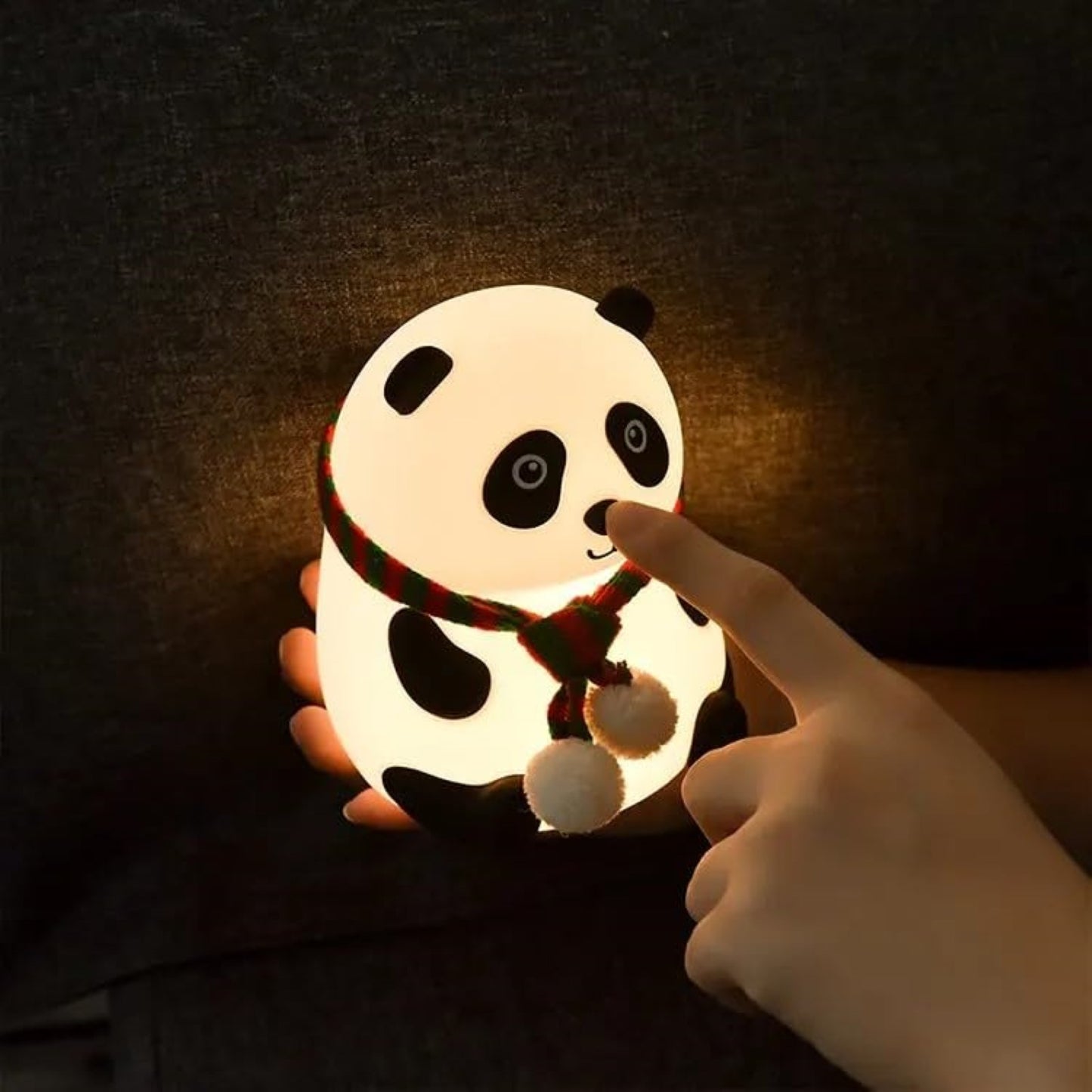 Panda Lamp - Cute Panda Silicone Night Lamp for Kids, Rechargeable Night Light for Bedroom, Animal Lamp for Kids Room, Soft Silicone Cute Lamps, Panda Gifts for Girls and Boys