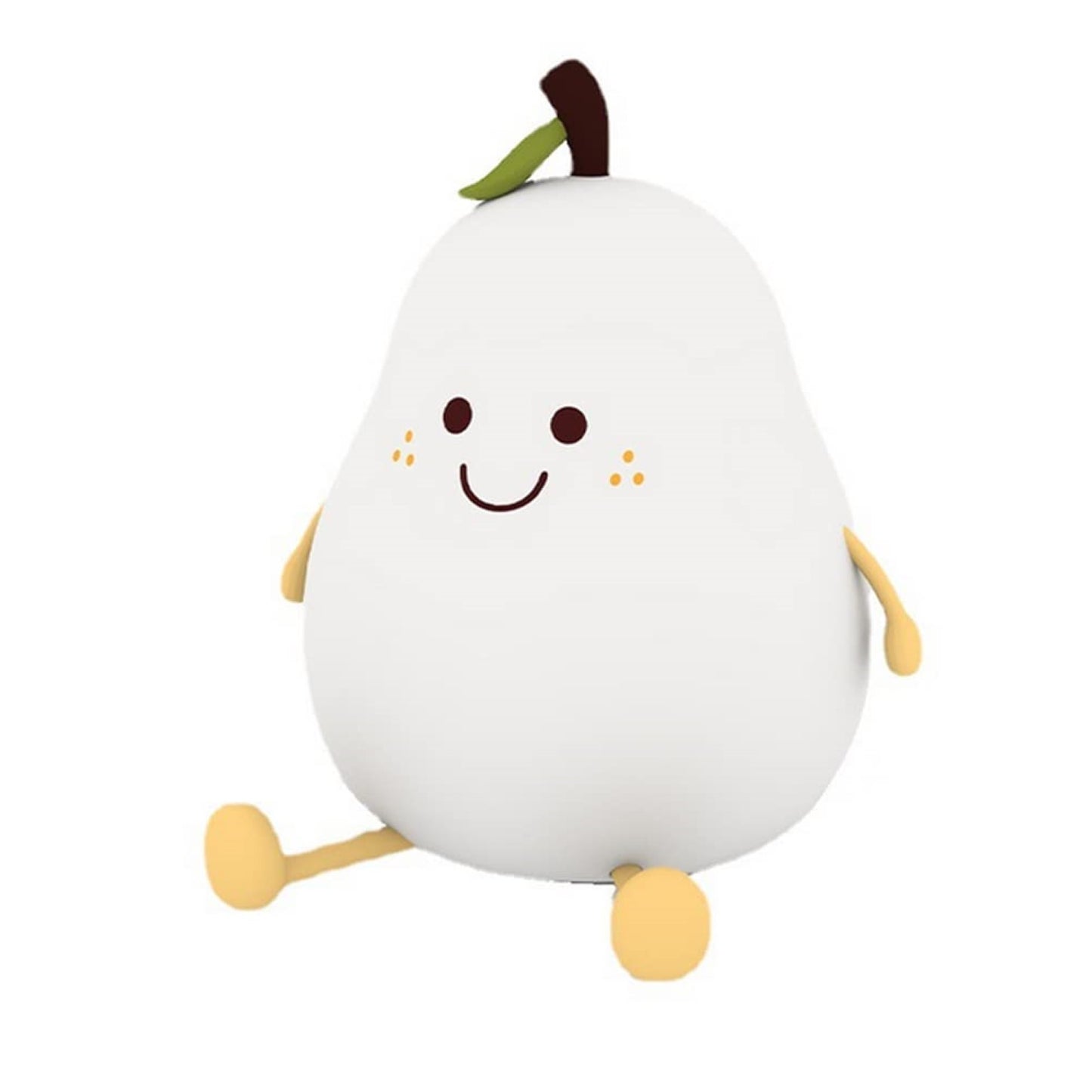 Pear Lamp - Cute Pear Silicone Night Lamp for Kids, Rechargeable Night Light for Bedroom, Aesthetic Lamp for Kids Room, Soft Silicone Cute Lamps, Pear Gifts for Girls and Boys