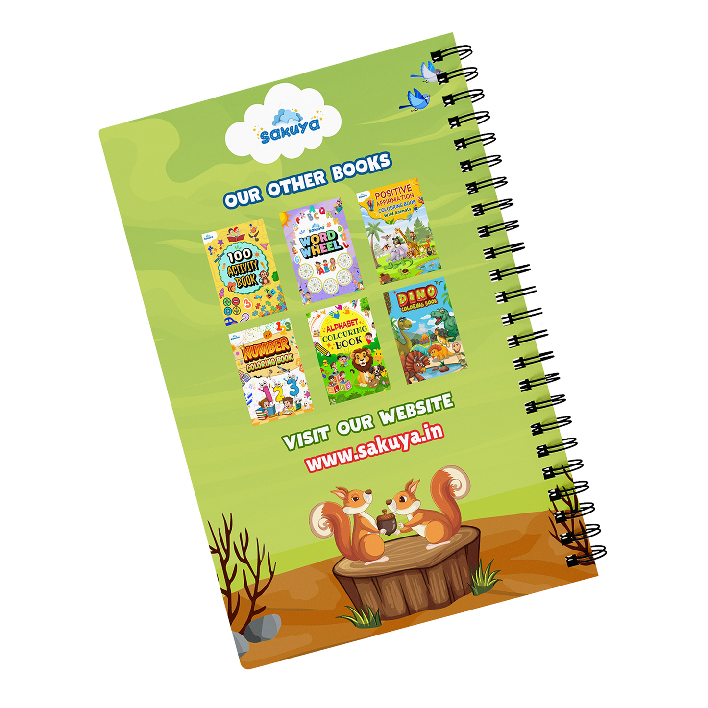 Sakuya Reusable Coloring Book for Kids with Erasable Pages, Thick Laminated Activity Book for Endless Creativity, Ideal for Learning, Travel & Fun, Enhances Fine Motor Skills & Imagination